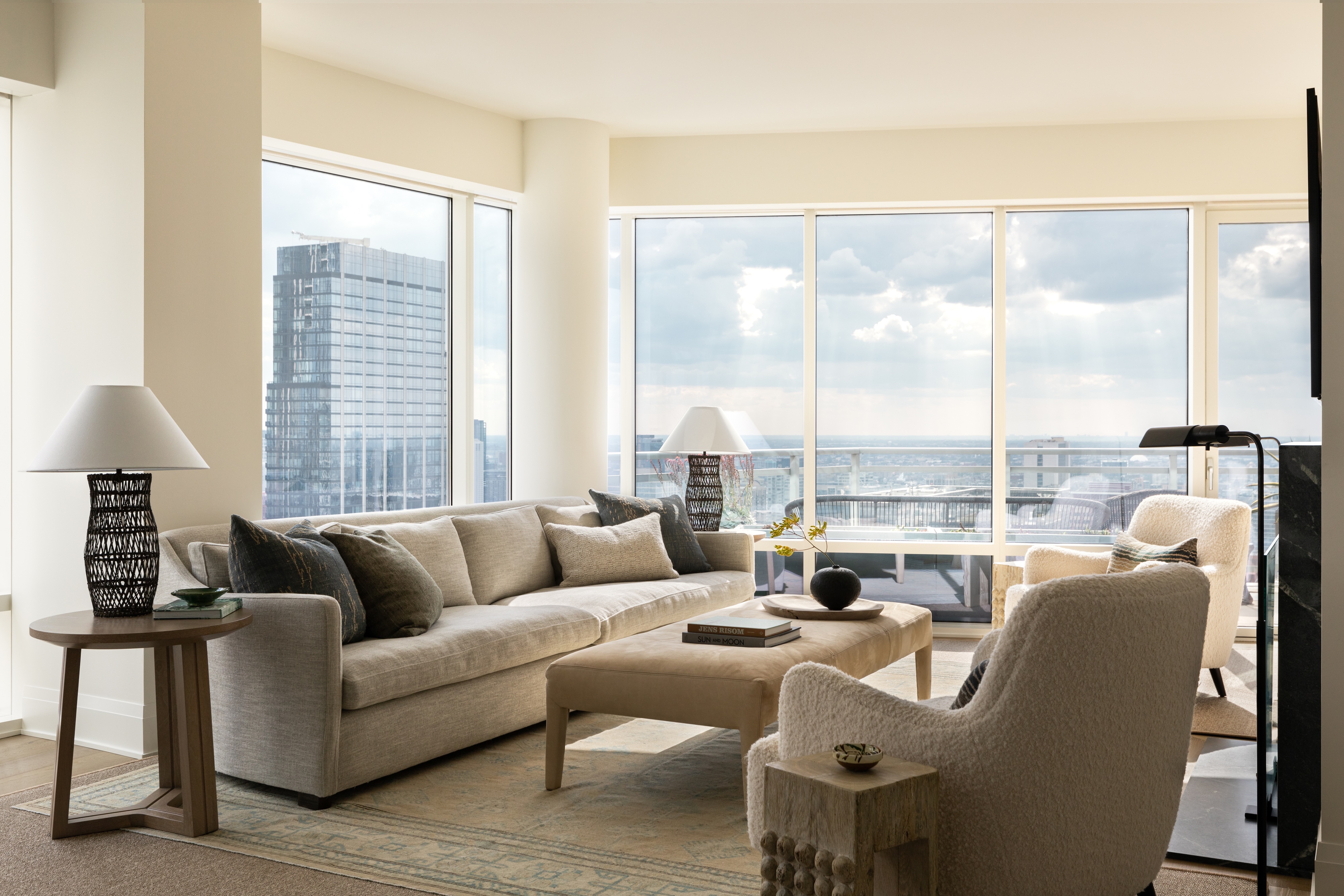 Andrea Goldman Luxury Interior Design Firm Chicago City Sanctuary Sittingroom