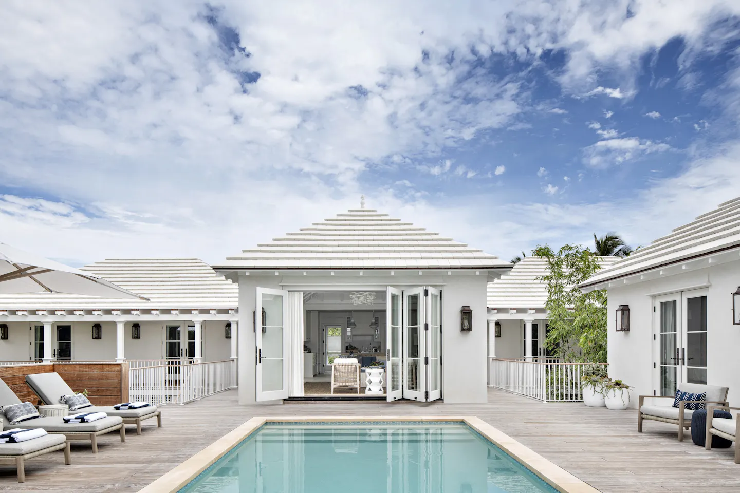 N7 Andrea Goldman Luxury Interior Design Firm Chicago Floridian Guest House Pool