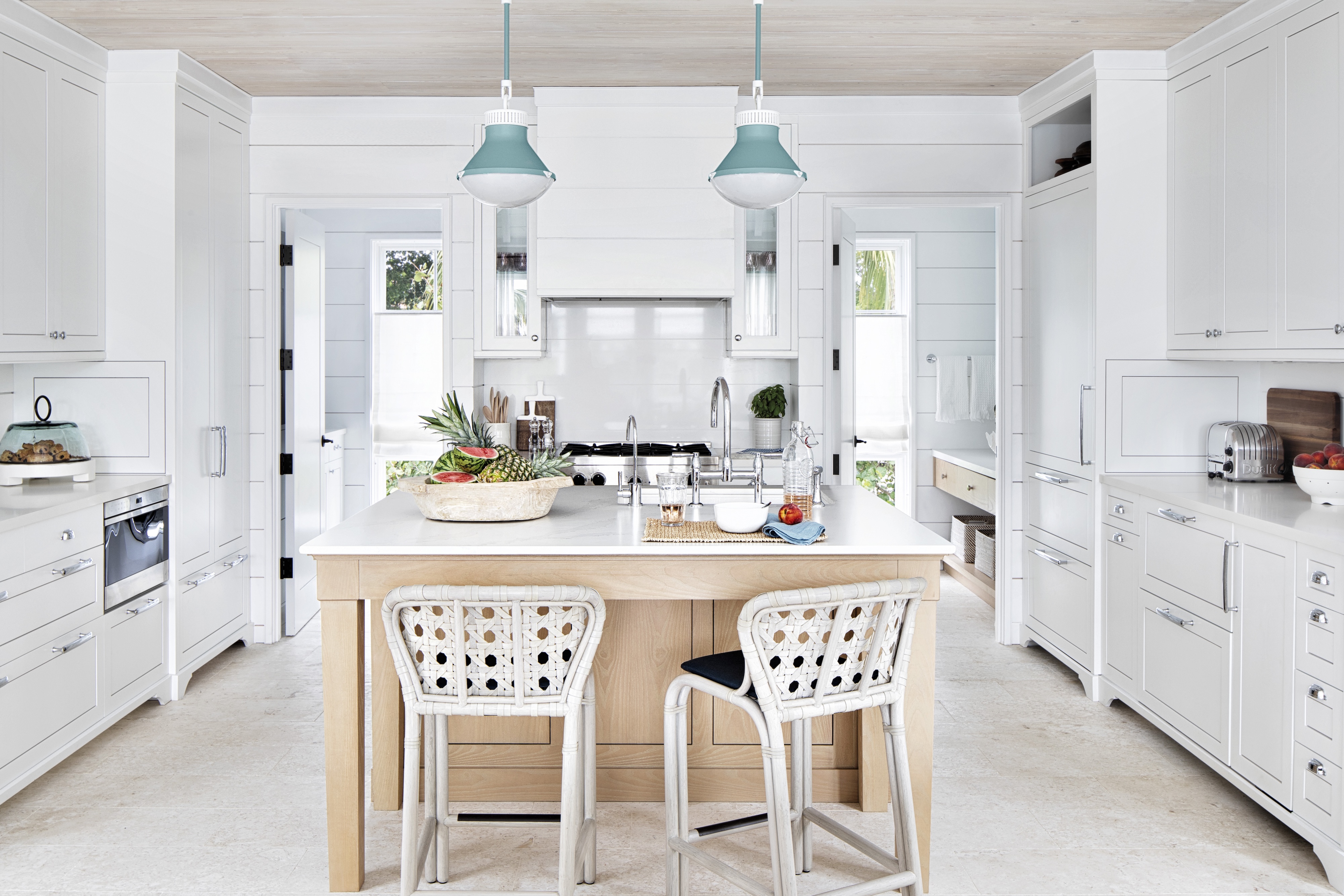 OE Andrea Goldman Luxury Interior Design Firm Chicago Floridian Guest House Openplan Kitchen