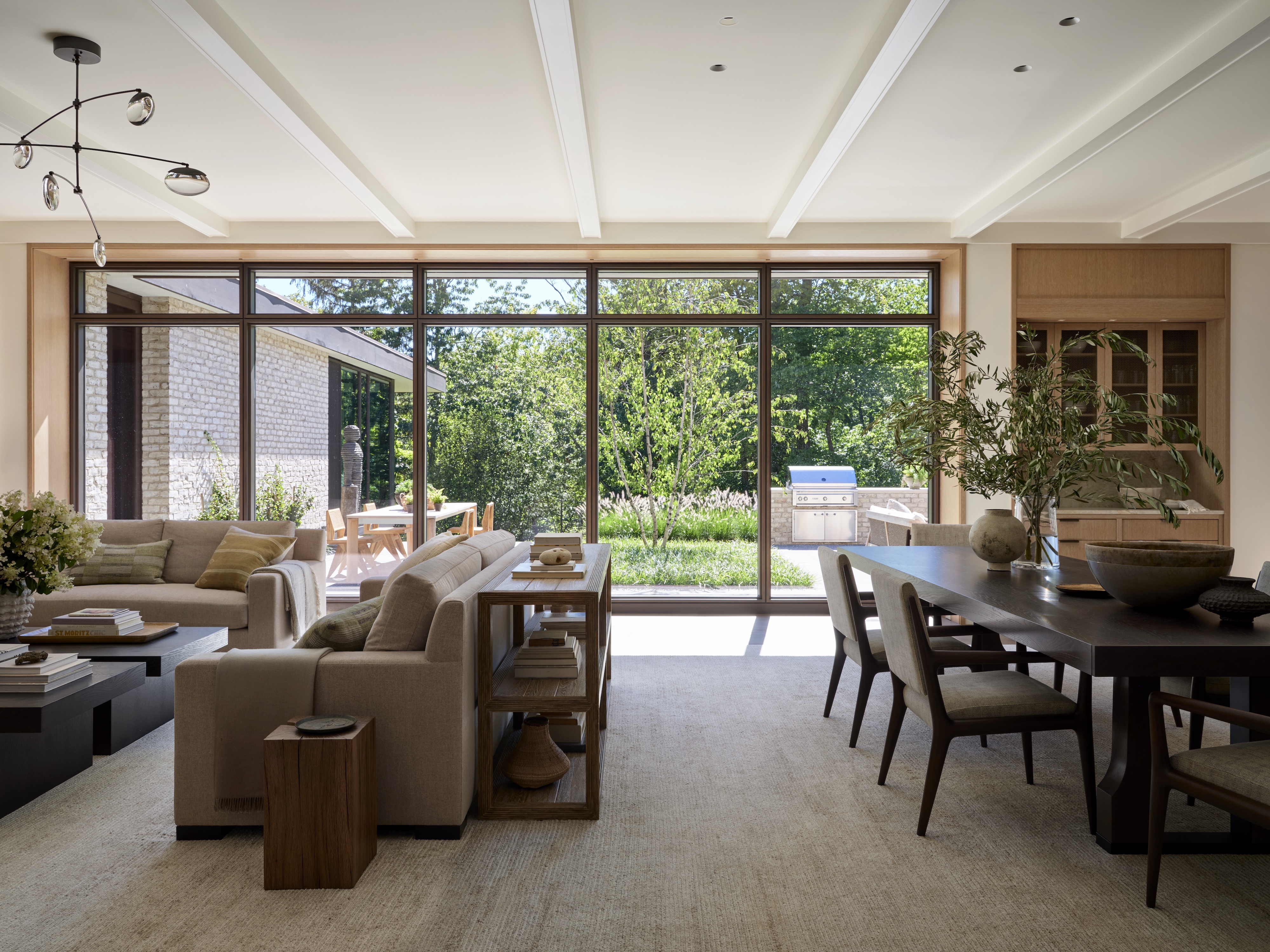 Oi Andrea Goldman Luxury Interior Design Firm Chicago Gallery Residence Openplan Living Dining