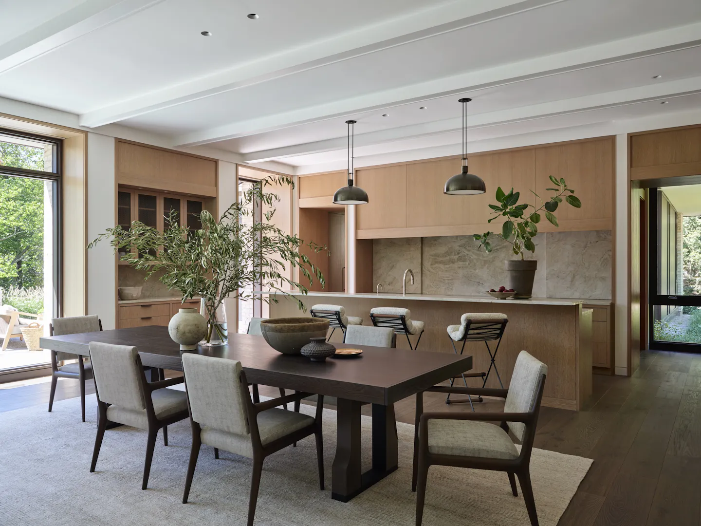 Ol Andrea Goldman Luxury Interior Design Firm Chicago Gallery Residence Openplan Dining Kitchen
