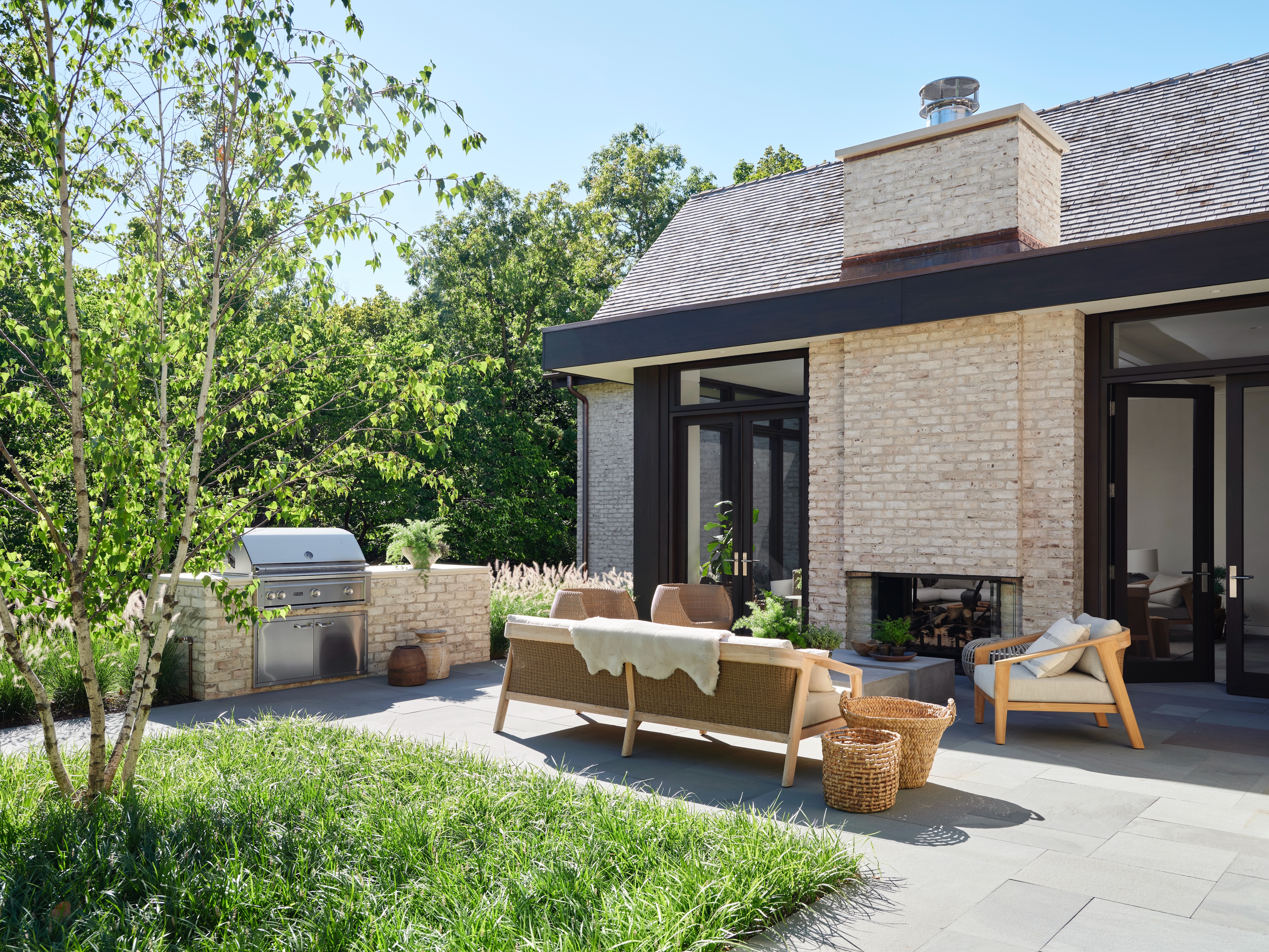 PI Andrea Goldman Luxury Interior Design Firm Chicago Gallery Residence Patio