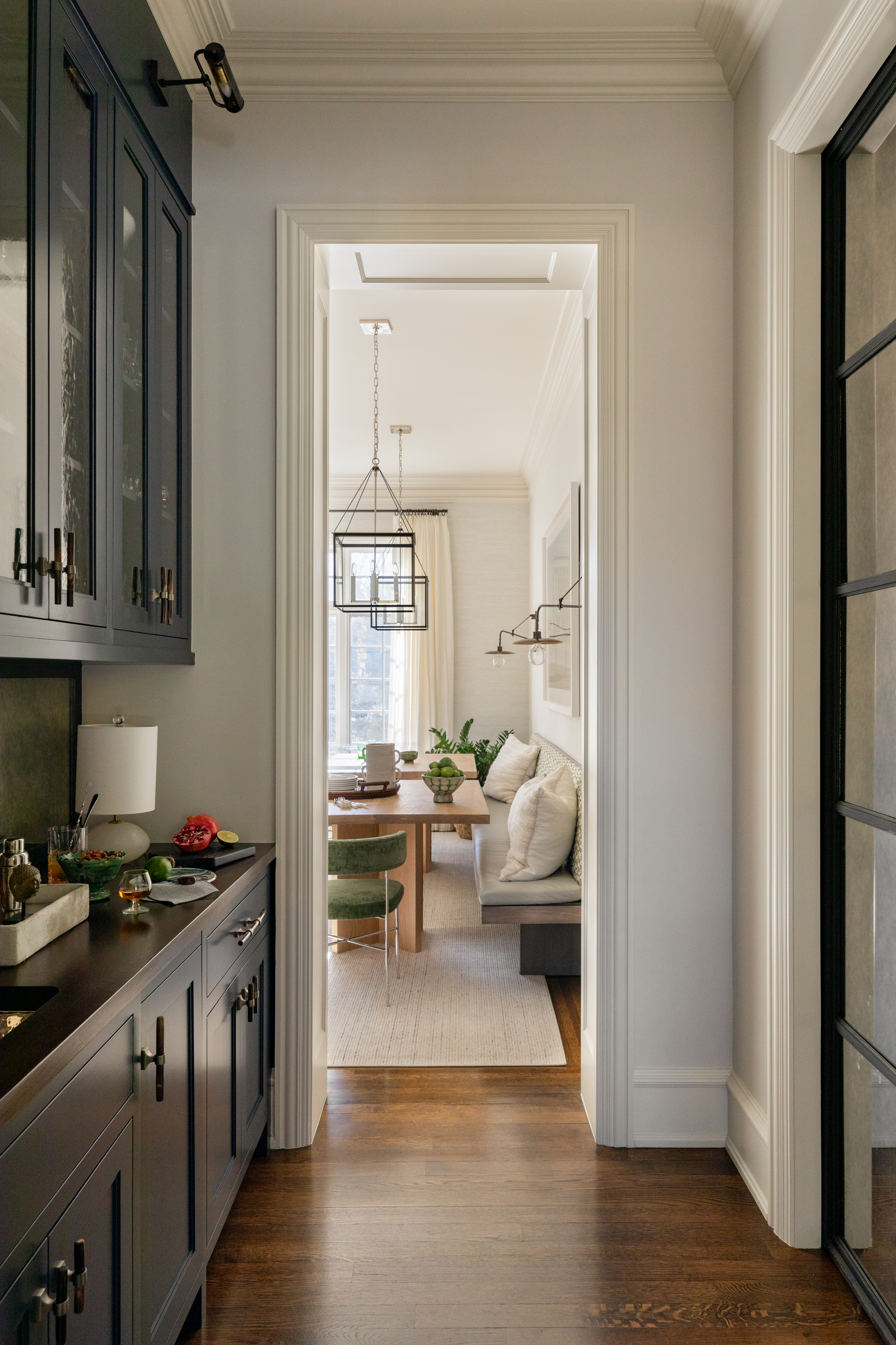 PV Andrea Goldman Luxury Interior Design Firm Chicago Glencoe Retreat Bar