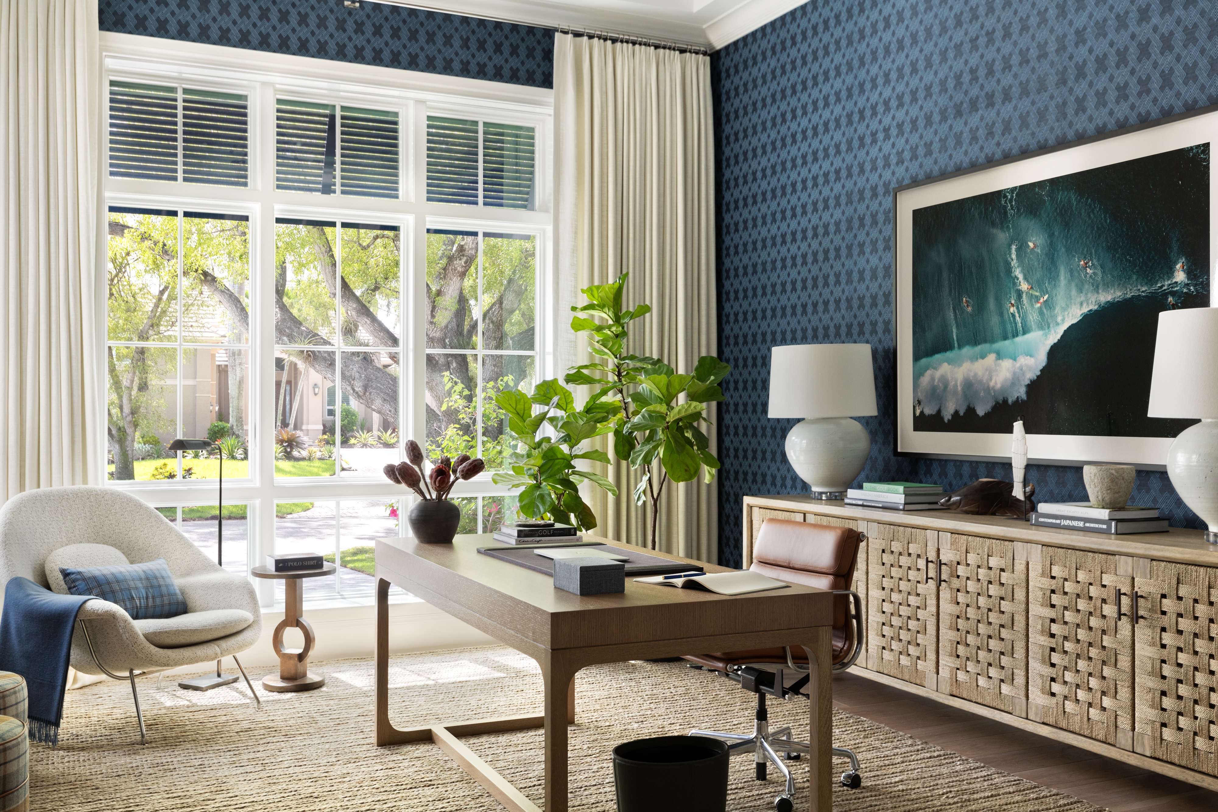 P1 Andrea Goldman Luxury Interior Design Firm Chicago Naples Vacation Home Homeoffice