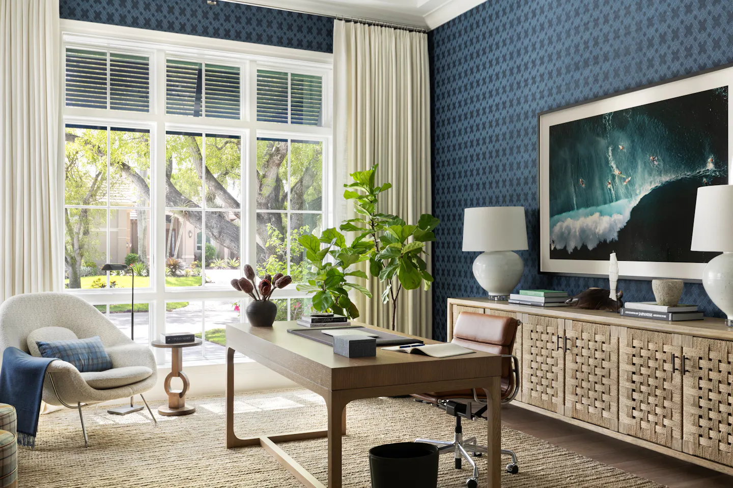 P1 Andrea Goldman Luxury Interior Design Firm Chicago Naples Vacation Home Homeoffice