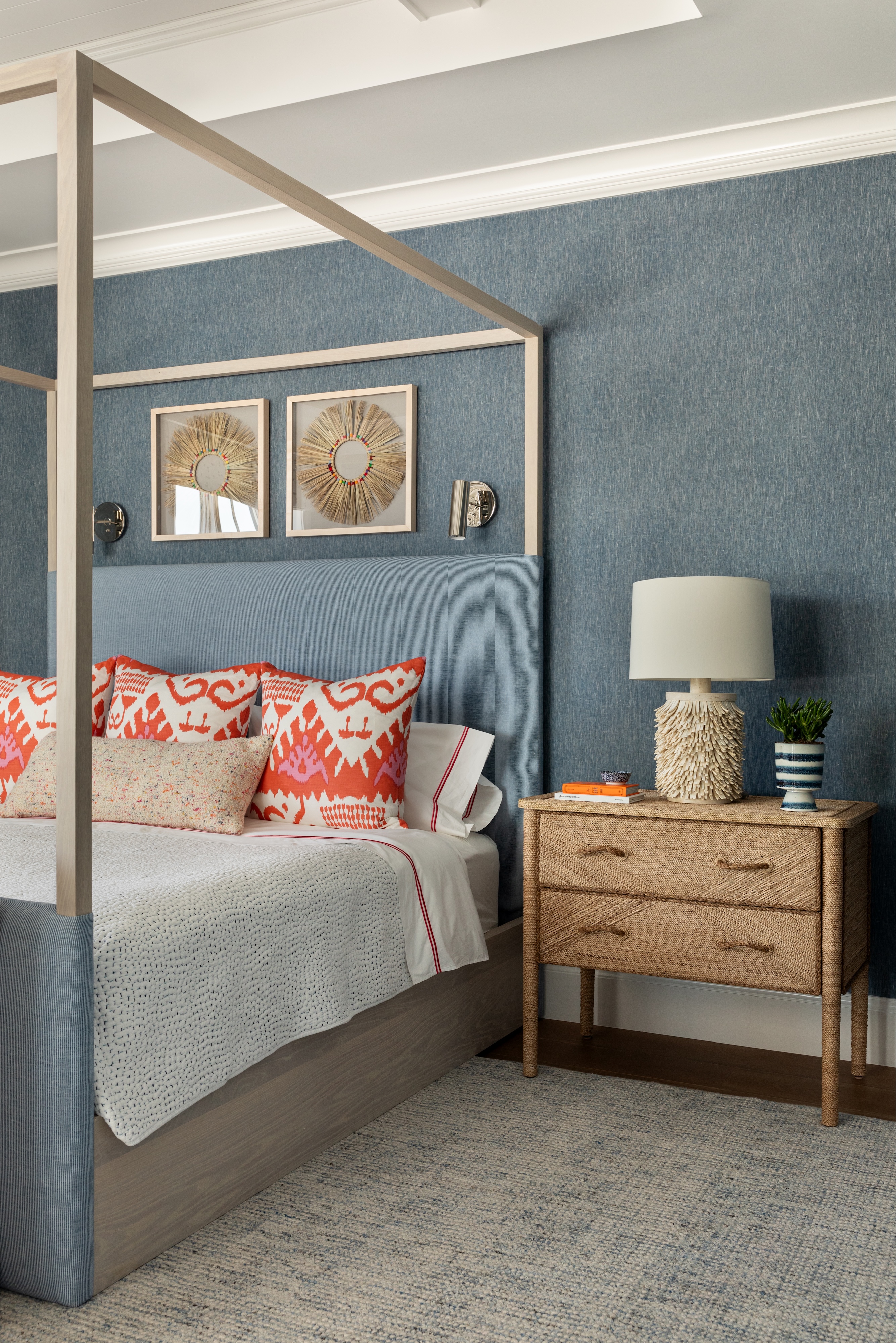 P5 Andrea Goldman Luxury Interior Design Firm Chicago Naples Vacation Home Bedroom Guest