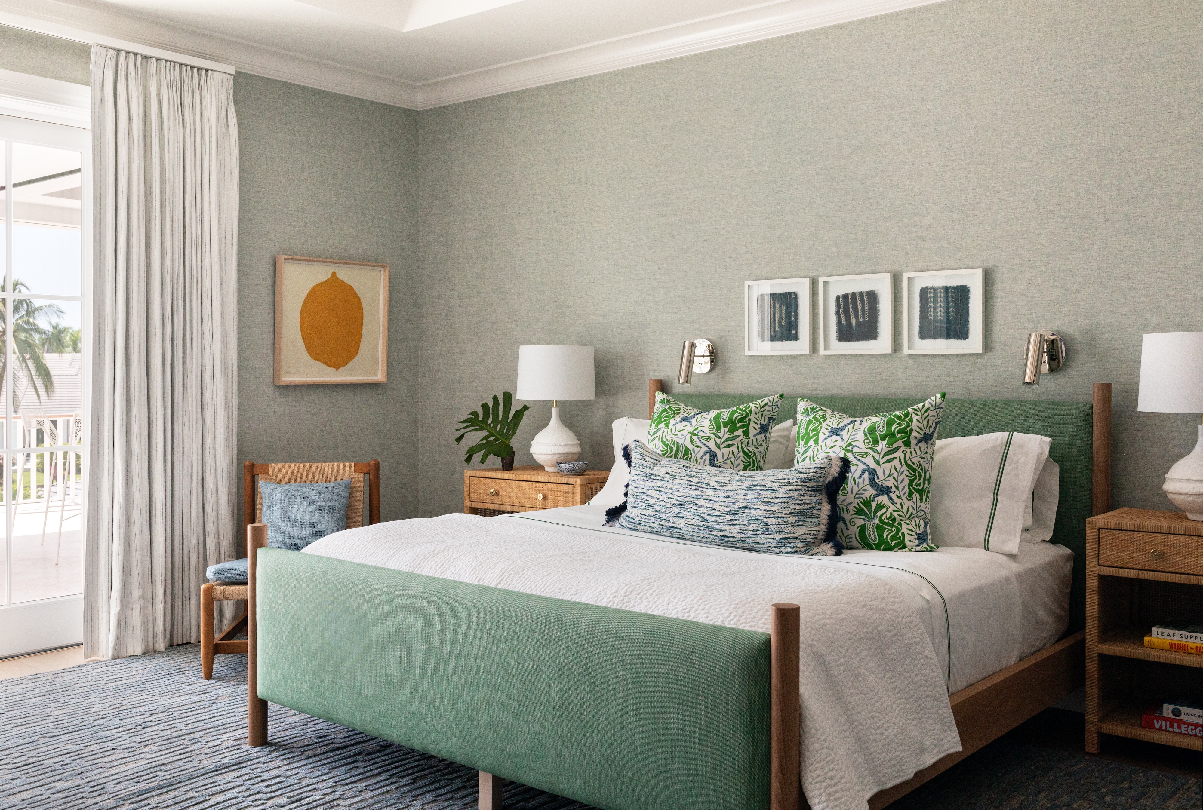 P6 Andrea Goldman Luxury Interior Design Firm Chicago Naples Vacation Home Bedroom