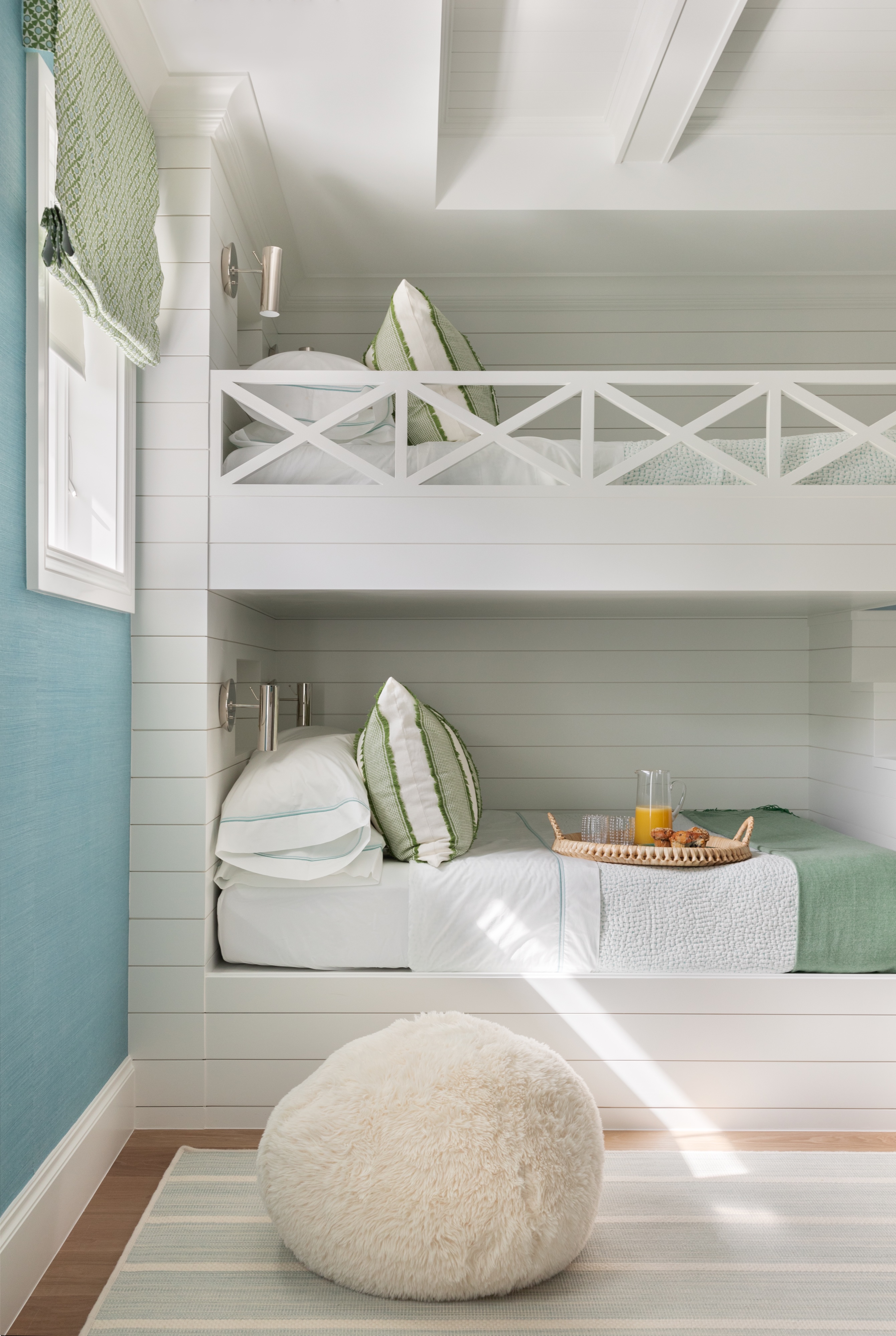 P7 Andrea Goldman Luxury Interior Design Firm Chicago Naples Vacation Home Bedroom Bunkbeds