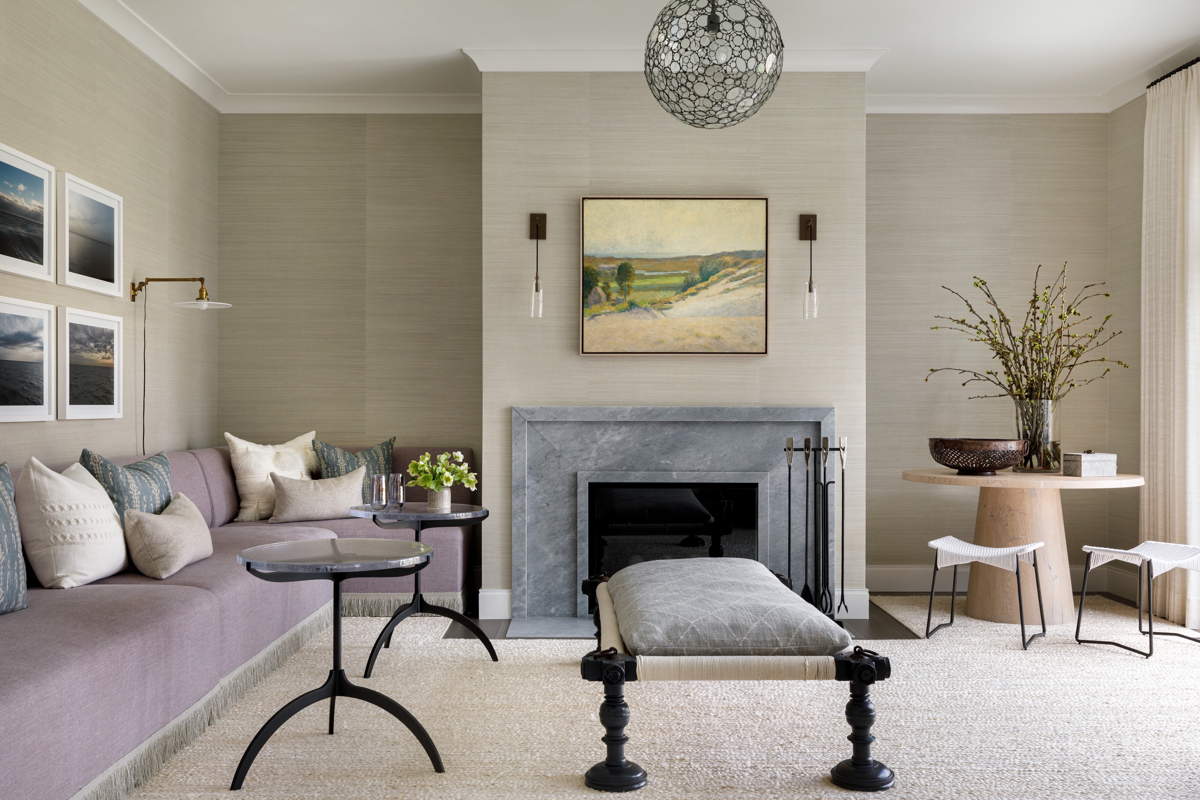 Wh Andrea Goldman Luxury Interior Design Firm Chicago Winnetka Compound Banquette Lounge