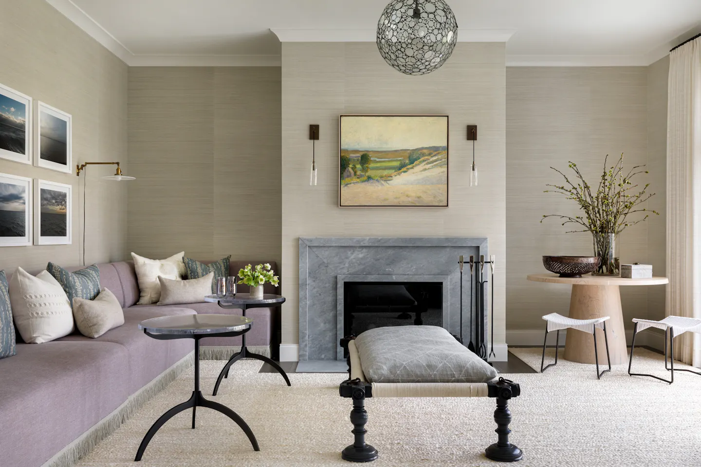Wh Andrea Goldman Luxury Interior Design Firm Chicago Winnetka Compound Banquette Lounge