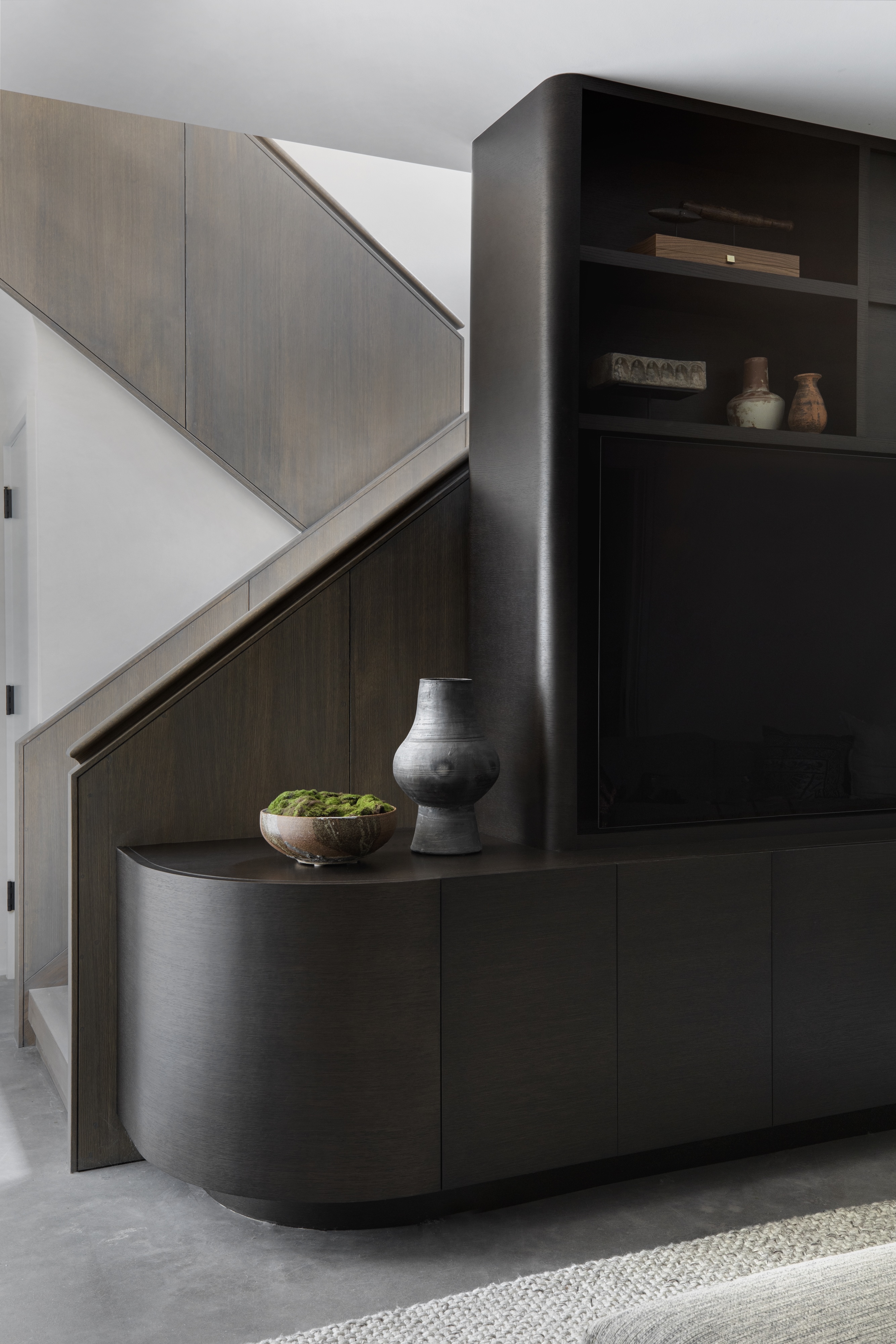 XW Andrea Goldman Luxury Interior Design Firm Chicago Mountain Inspired Home Staircase