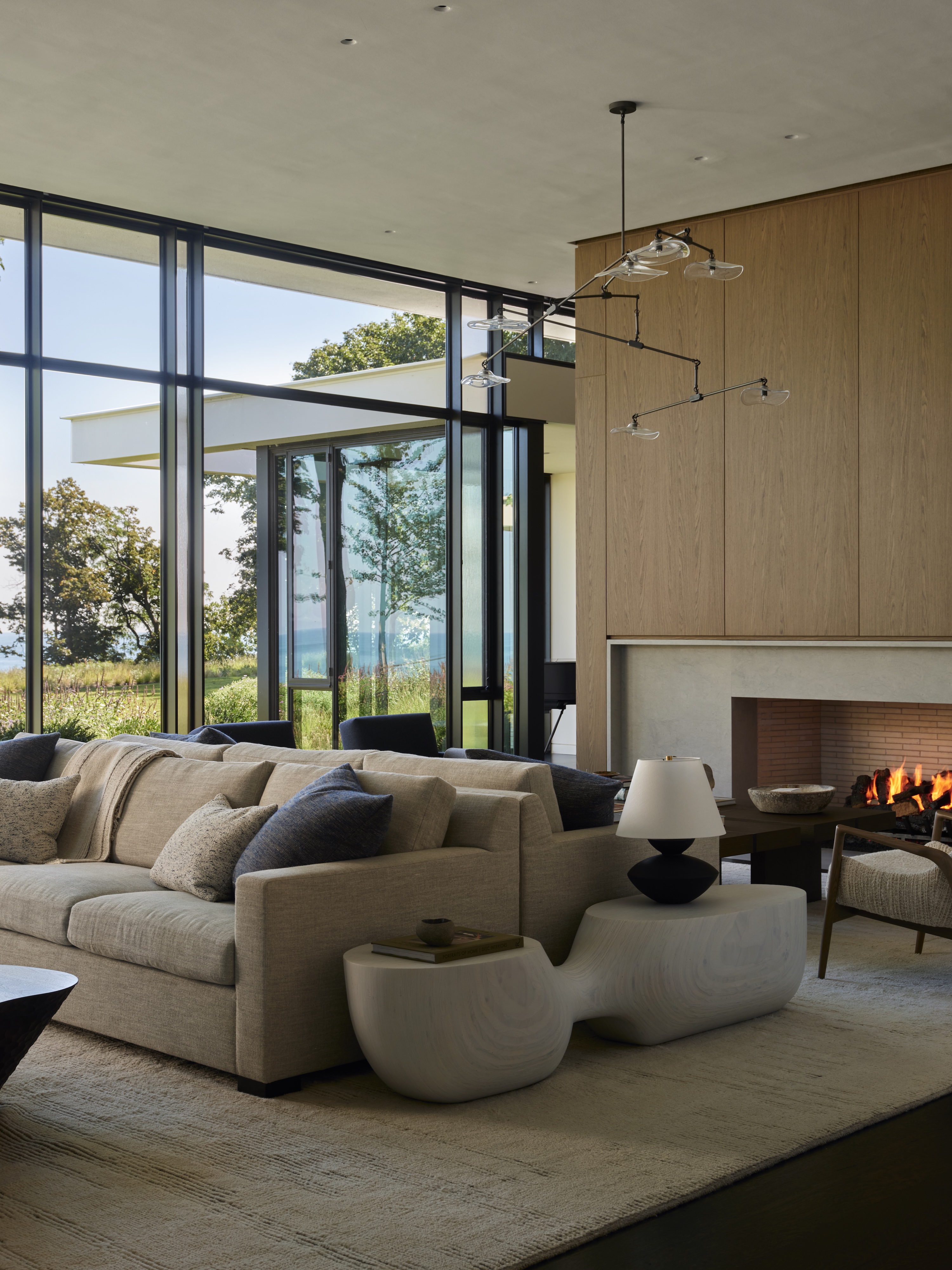 YR Andrea Goldman Luxury Interior Design Firm Chicago The Evergreen House Openplan Livingroom