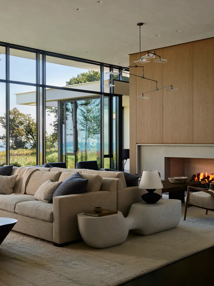 YR Andrea Goldman Luxury Interior Design Firm Chicago The Evergreen House Openplan Livingroom