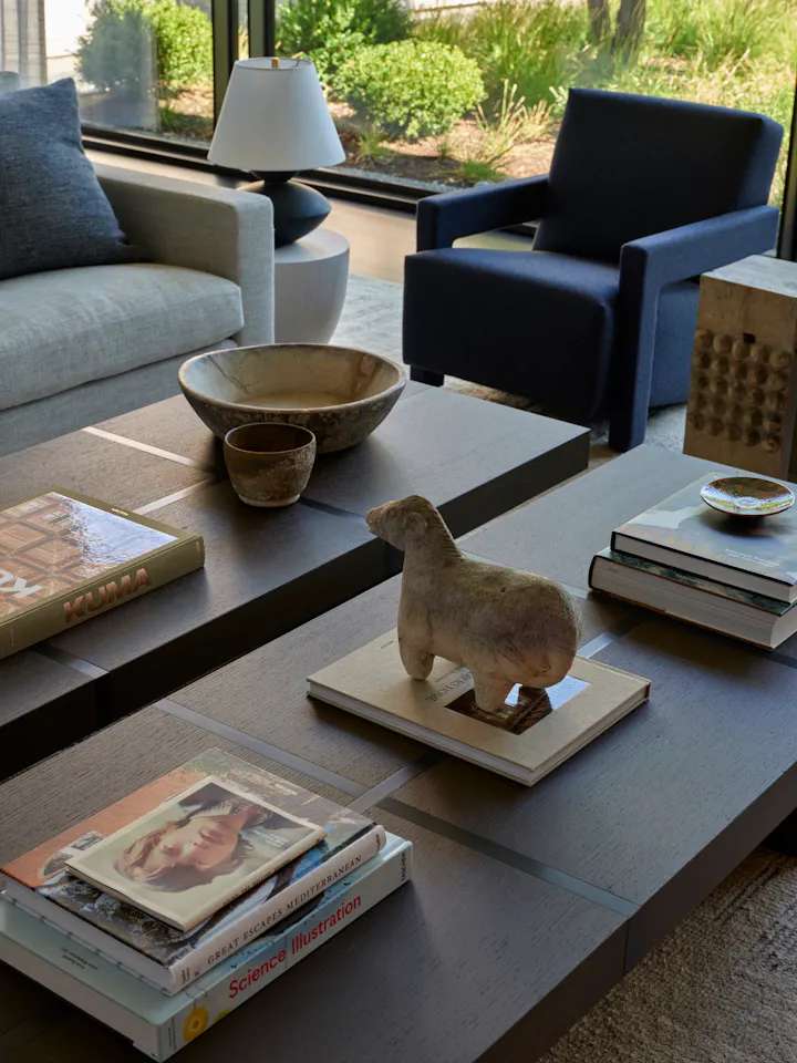 YS Andrea Goldman Luxury Interior Design Firm Chicago The Evergreen House Openplan Livingroom Coffee Table