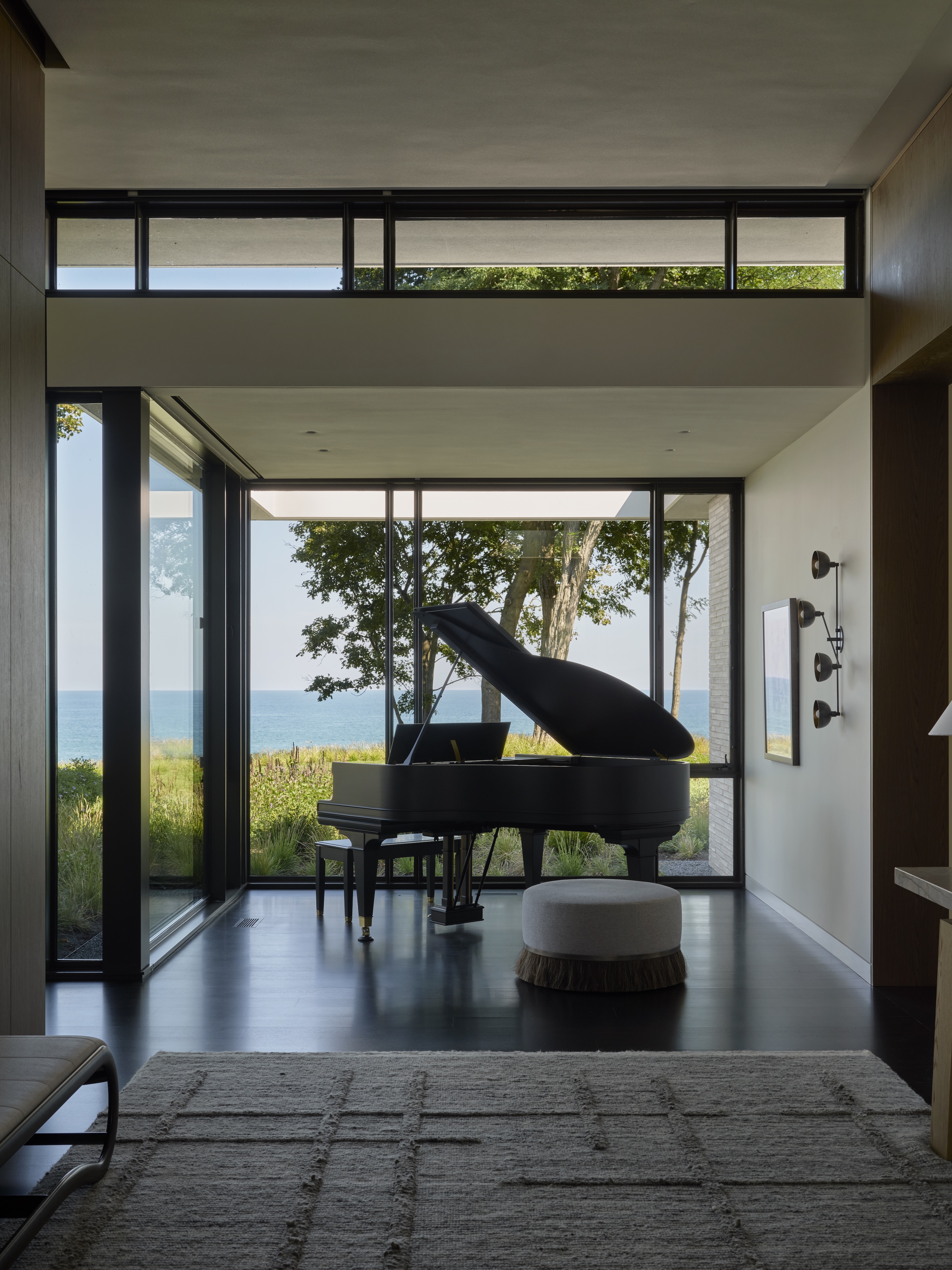 YH Andrea Goldman Luxury Interior Design Firm Chicago The Evergreen House Pianoroom