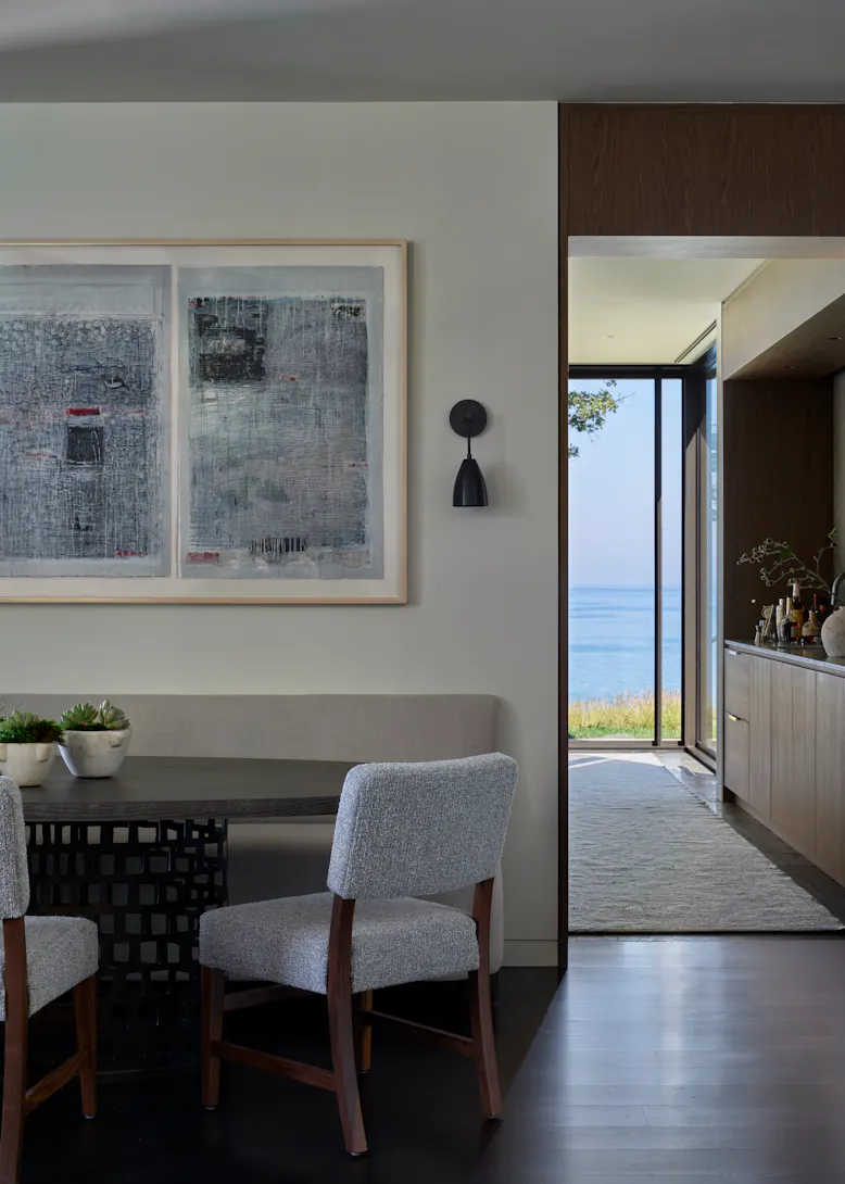 Yc Andrea Goldman Luxury Interior Design Firm Chicago The Evergreen House Kitchen Breakfast Table