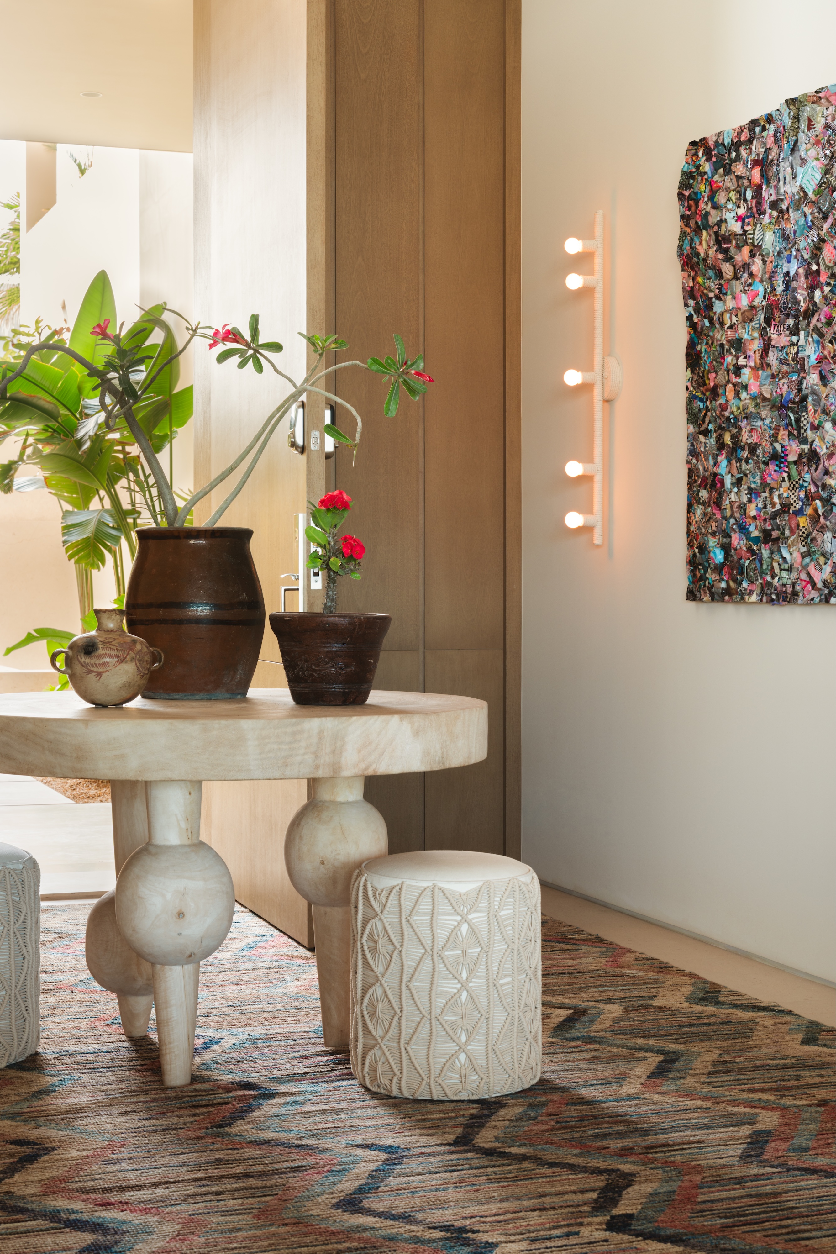 Andrea Goldman Luxury Interior Design Firm Chicago Gray Cabo Entry Table