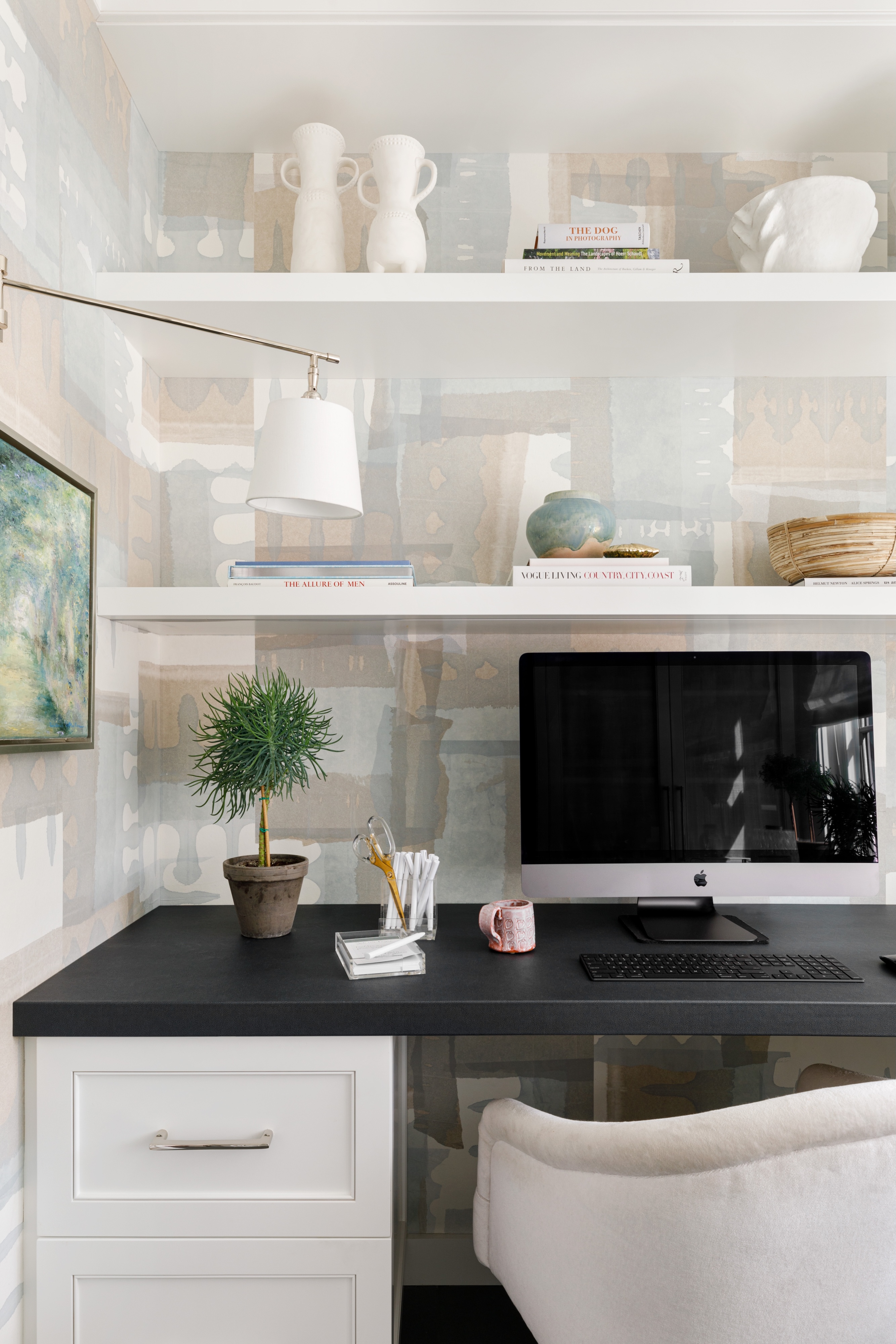 Andrea Goldman Luxury Interior Design Firm Chicago Winnetka Compound Home Office