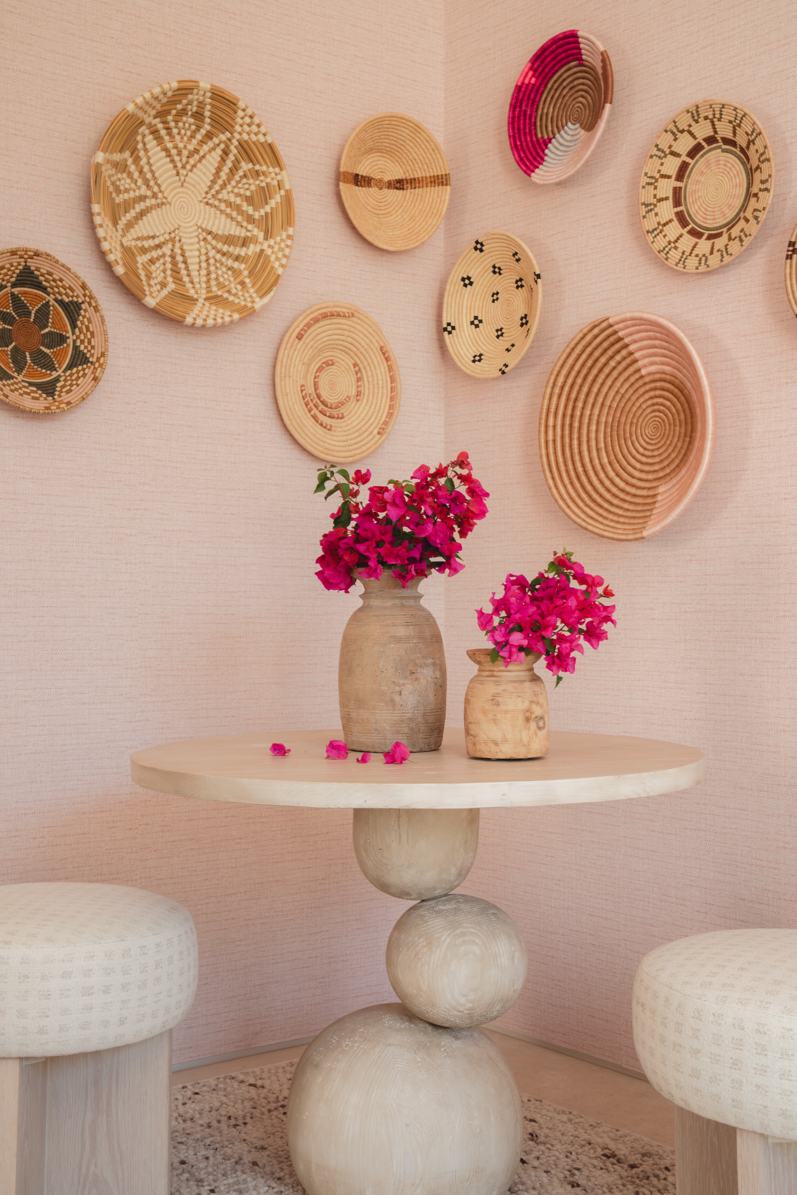 Andrea Goldman Luxury Interior Design Firm Chicago Gray Cabo Sitting Nook