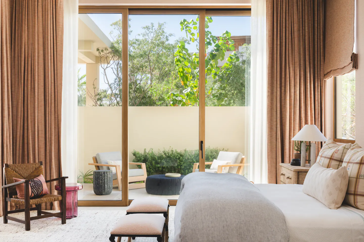 Andrea Goldman Luxury Interior Design Firm Chicago Gray Cabo Guest Room 3