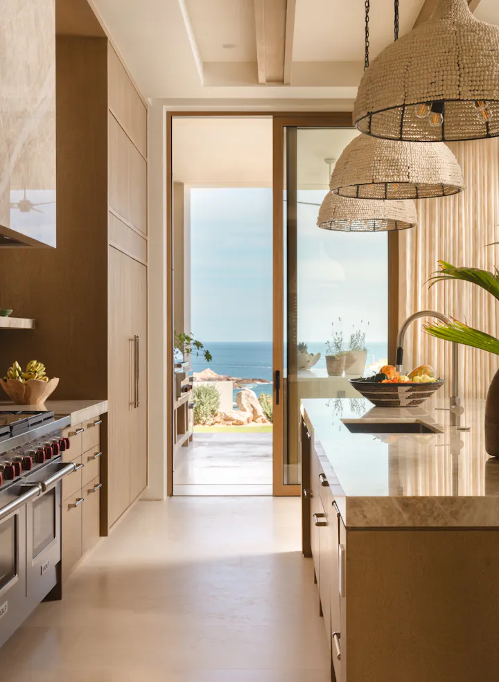 Andrea Goldman Luxury Interior Design Firm Chicago Gray Cabo Kitchen Patio