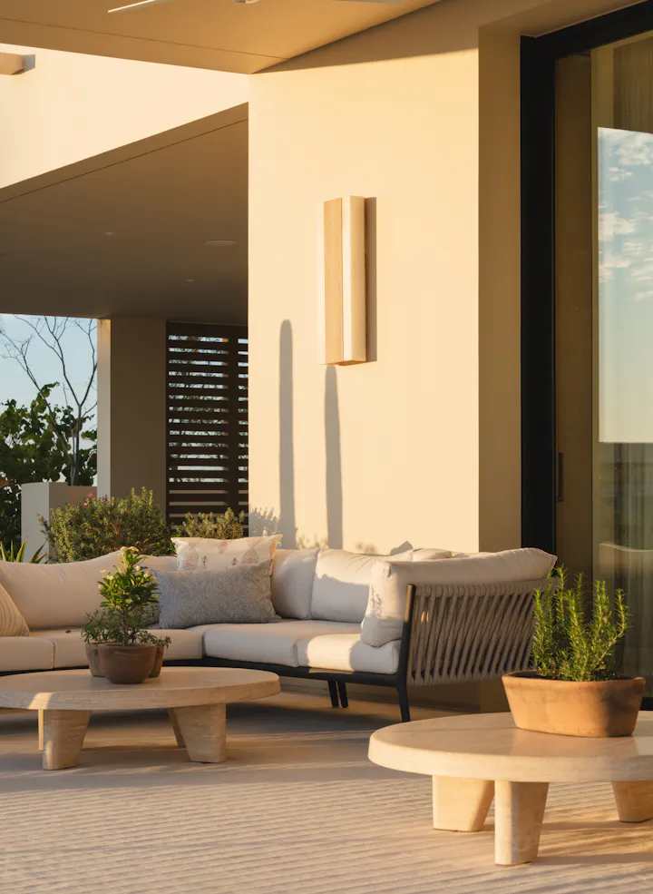 Andrea Goldman Luxury Interior Design Firm Chicago Gray Cabo Patio Detail