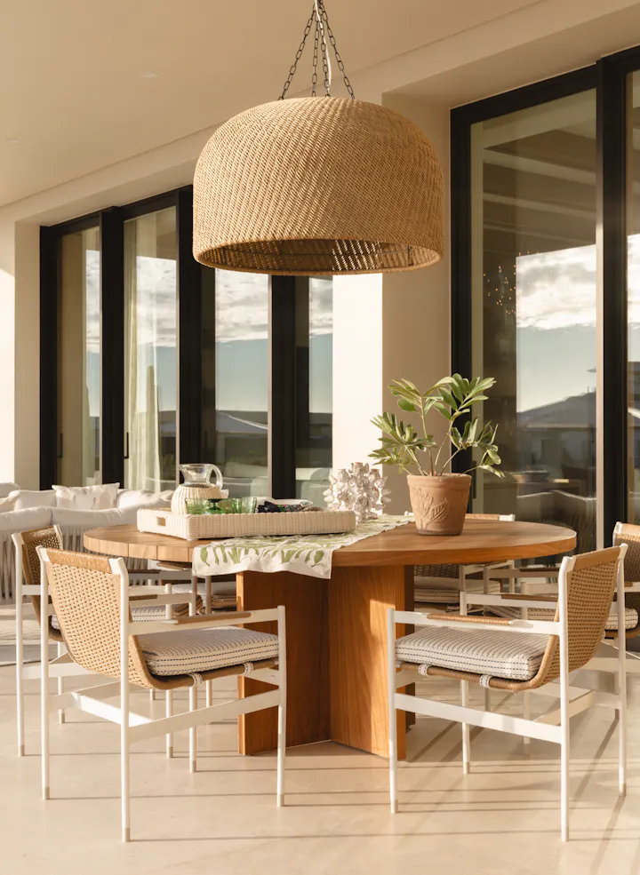 Andrea Goldman Luxury Interior Design Firm Chicago Gray Cabo Patio Dining