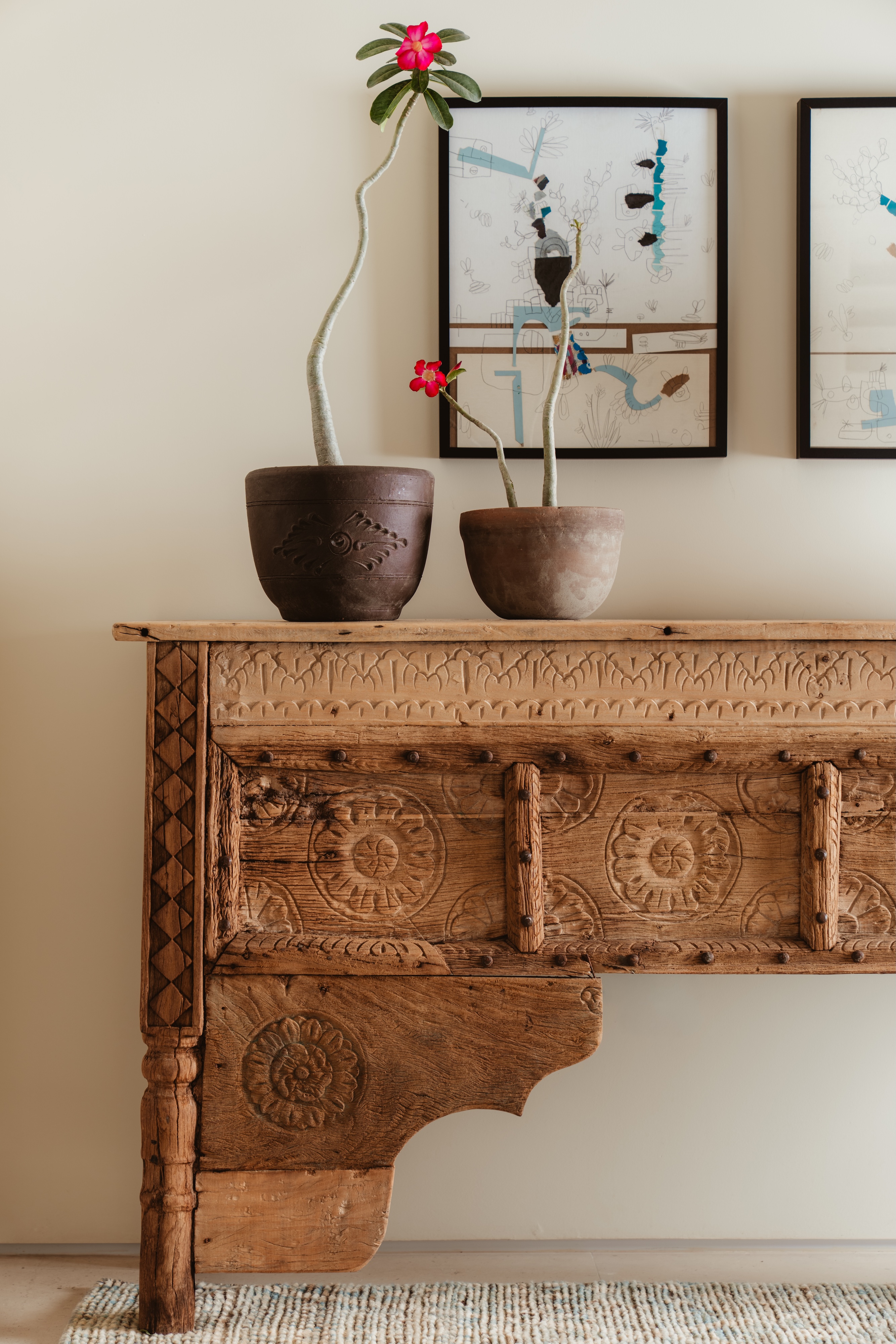 Andrea Goldman Luxury Interior Design Firm Chicago Gray Cabo Console Table