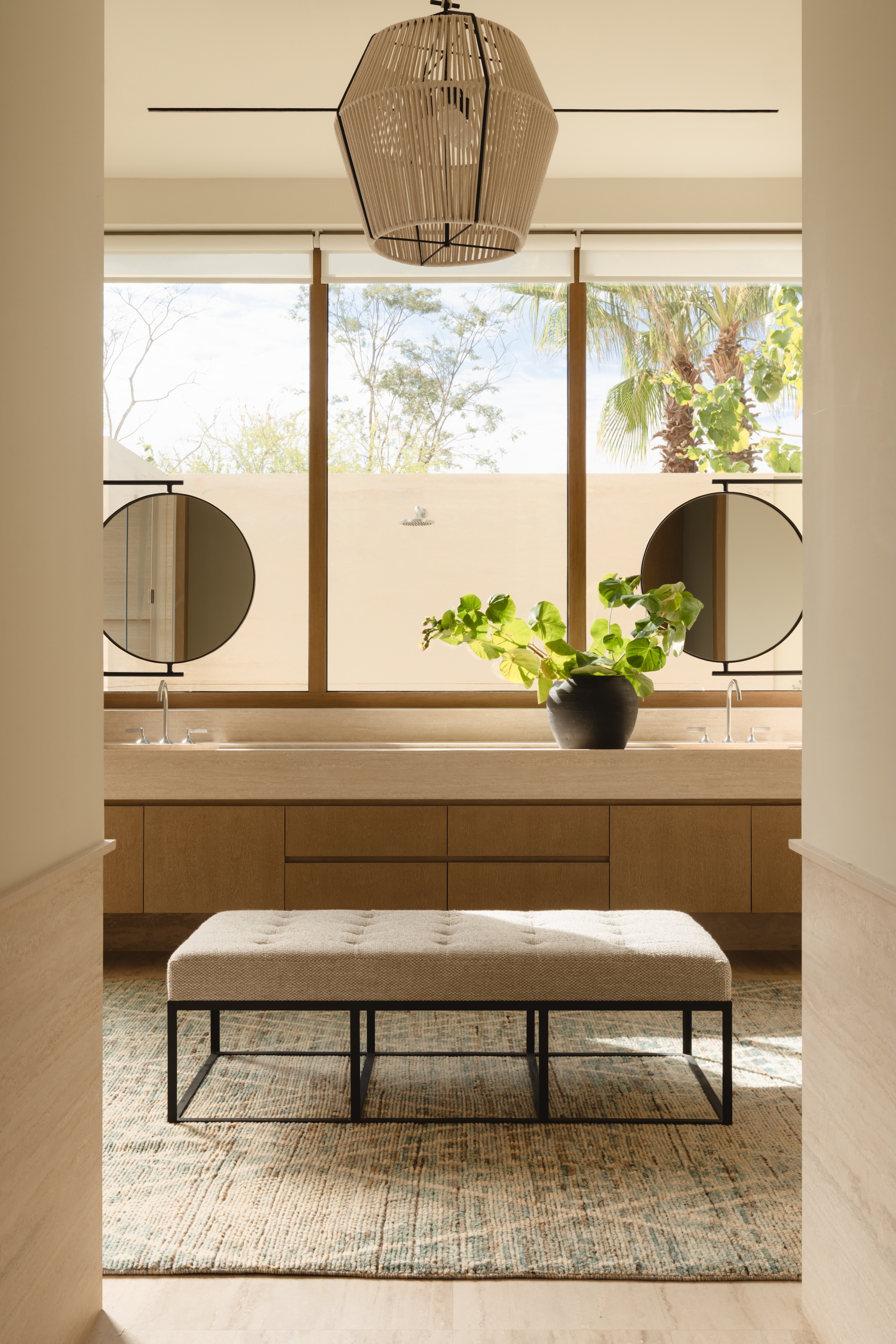Andrea Goldman Luxury Interior Design Firm Chicago Gray Cabo Master Bathroom