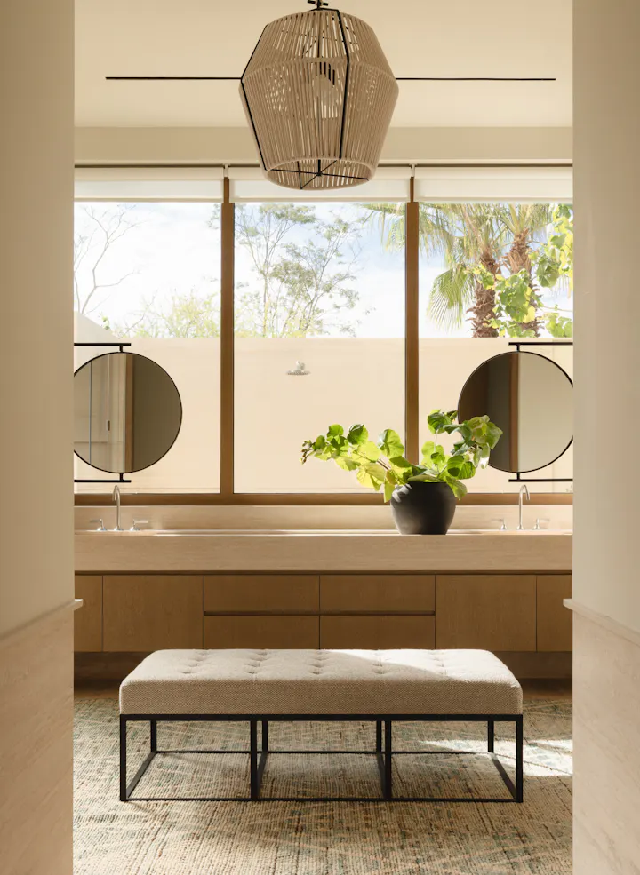 Andrea Goldman Luxury Interior Design Firm Chicago Gray Cabo Master Bathroom