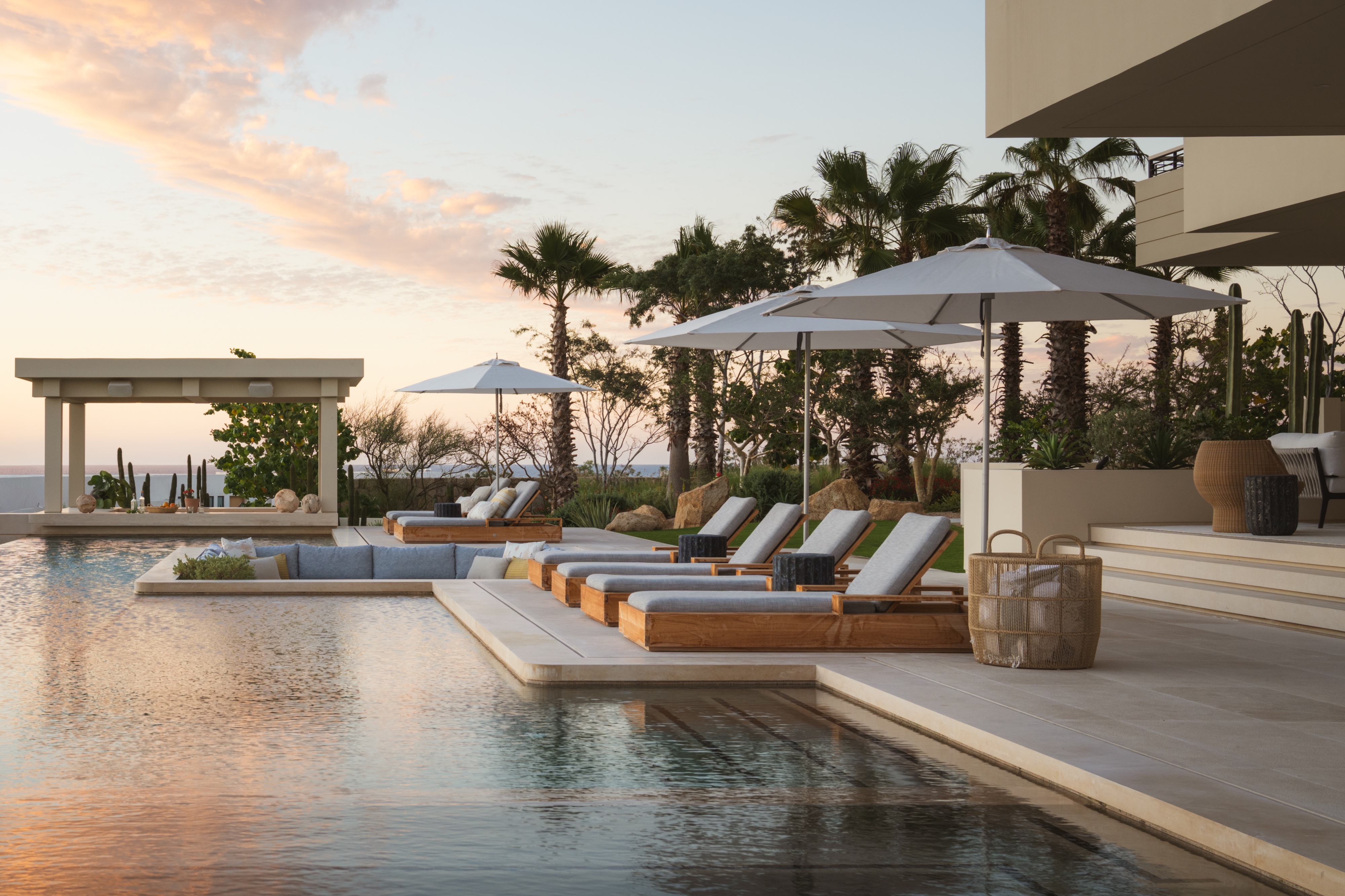 Andrea Goldman Luxury Interior Design Firm Chicago Gray Cabo Pool