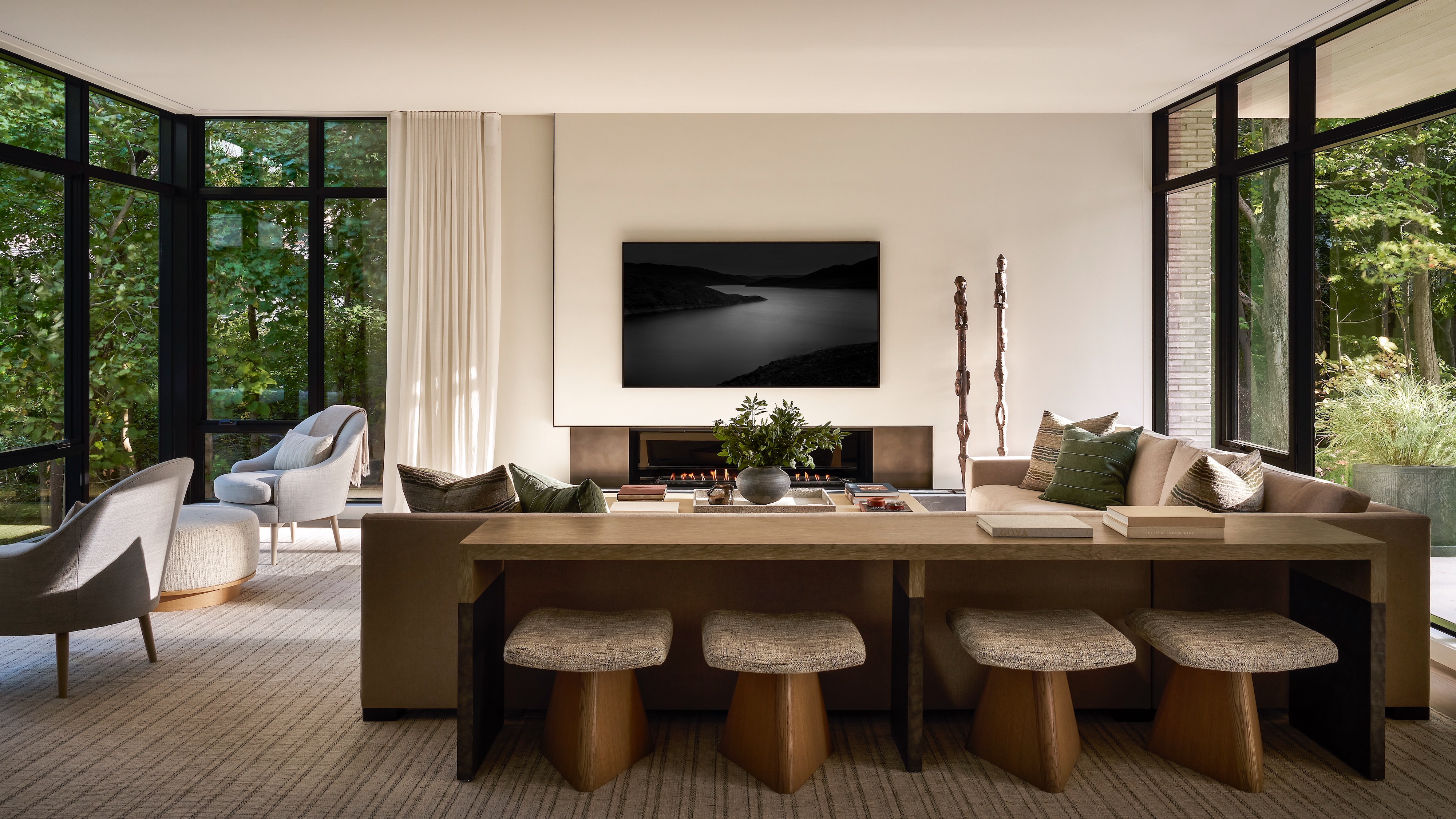 Z Andrea Goldman Luxury Interior Design Firm Chicago The Treehouse Living Room
