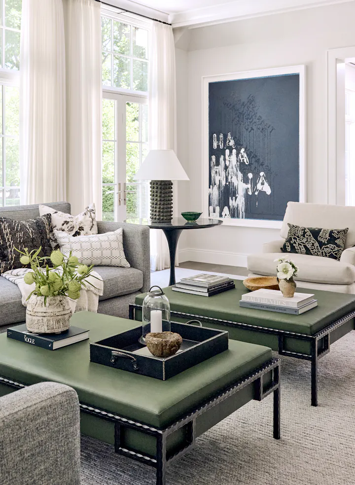 Andrea Goldman Luxury Interior Design Firm Chicago A Tale of Two Houses Living Room 2