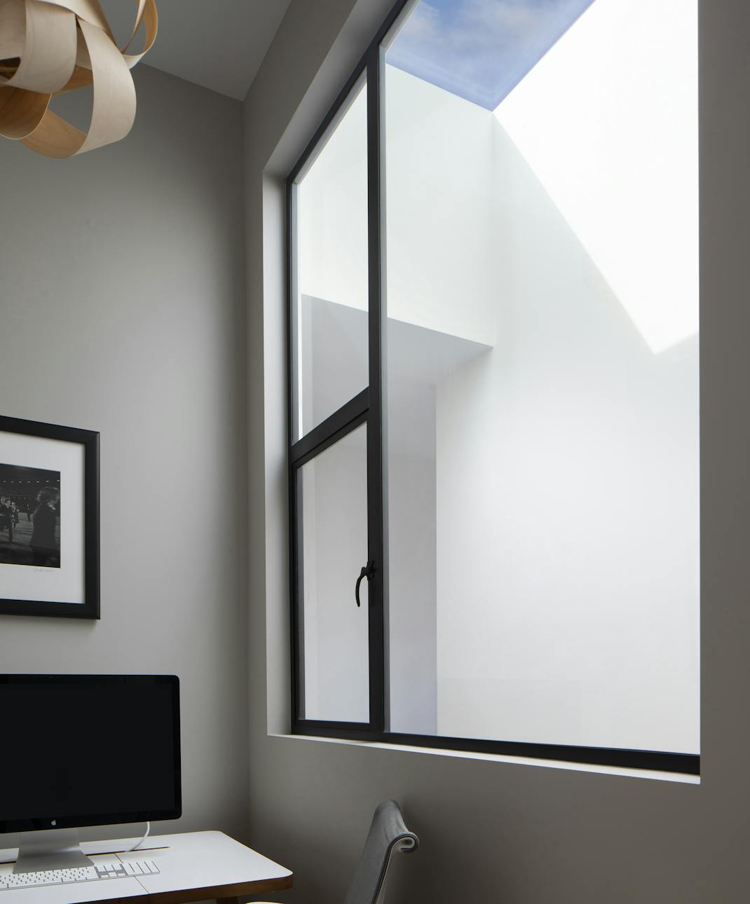Andrew-Mann-Architecture-California-Historic-Cottage-Row-Office-Desk-Skylight-View