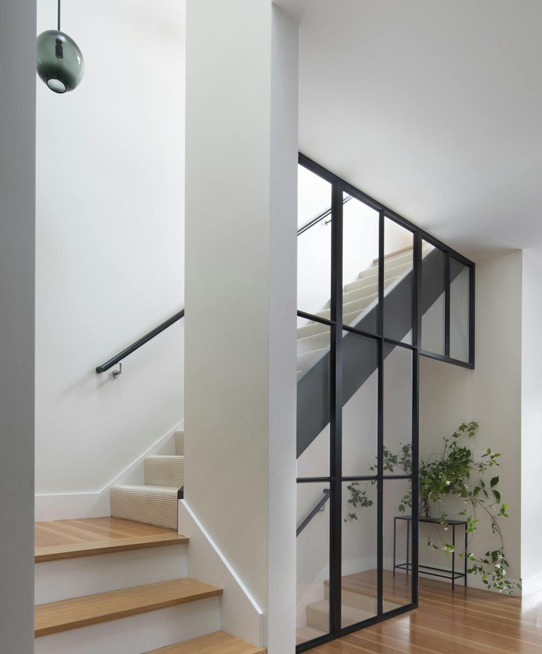 Andrew-Mann-Architecture-California-Historic-Cottage-Row-Staircase-Side-View
