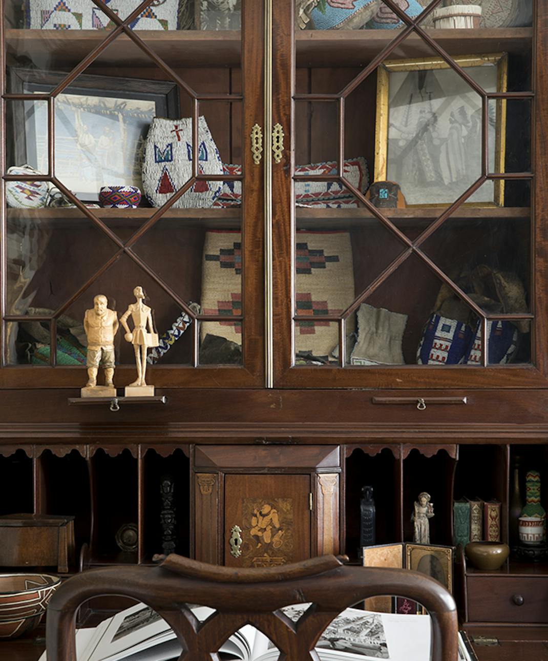 Andrew-Mann-Architecture-California-Modern-Craftsman-Frontview-Bookcase-Secretary-Desk