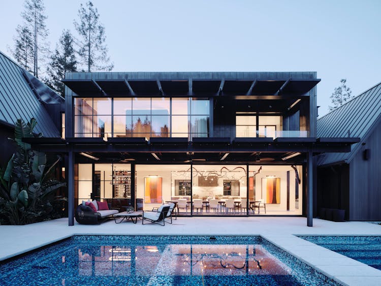 Andrew-Mann-Architecture-California-Woodlands-Estate-Back-Exterior