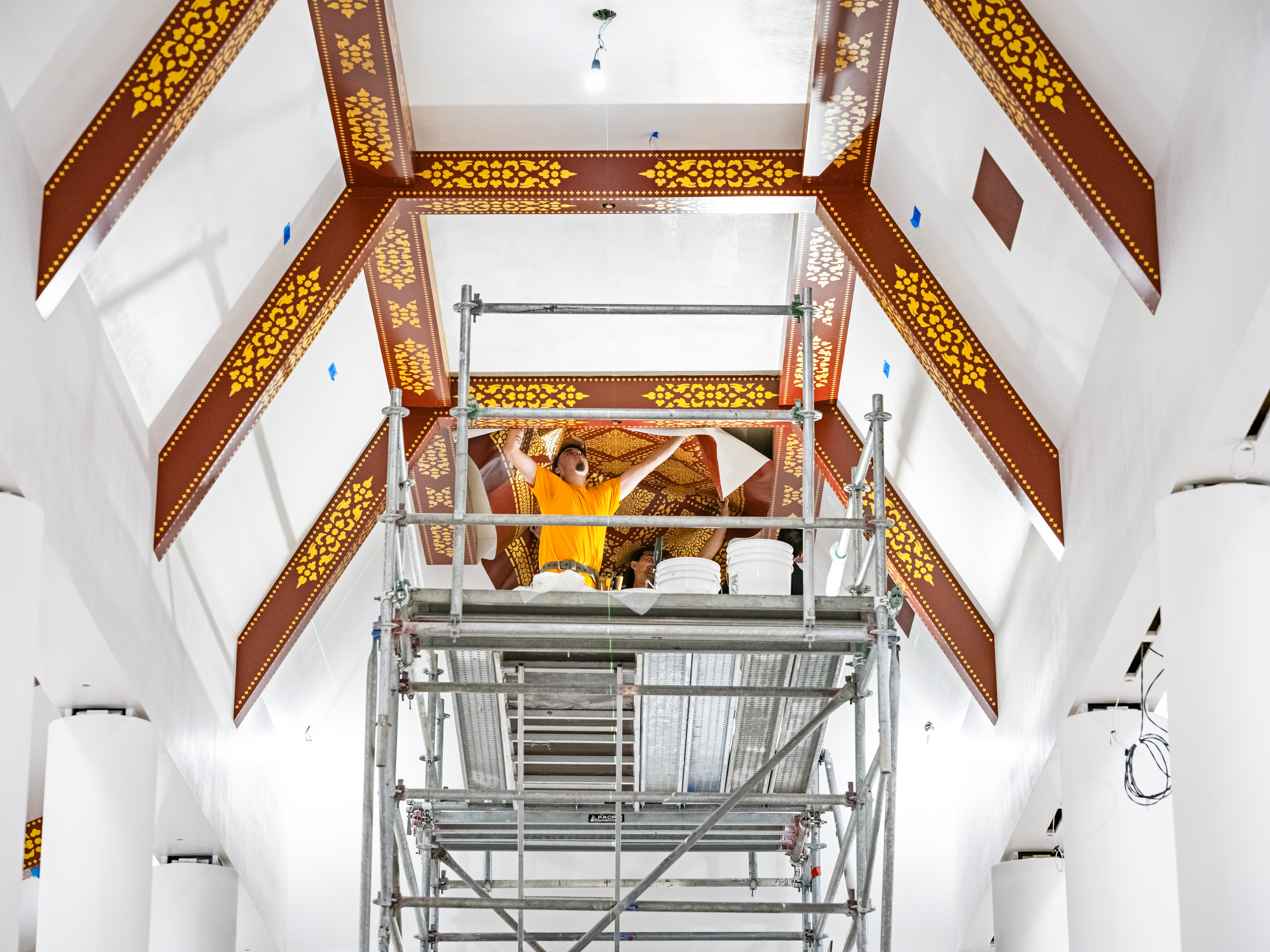 Andrew-Mann-Architecture-California-Wat-Khmer-Kampuchea-Krom-Temple-Part-IV-Interior-Ceiling-Scaffold