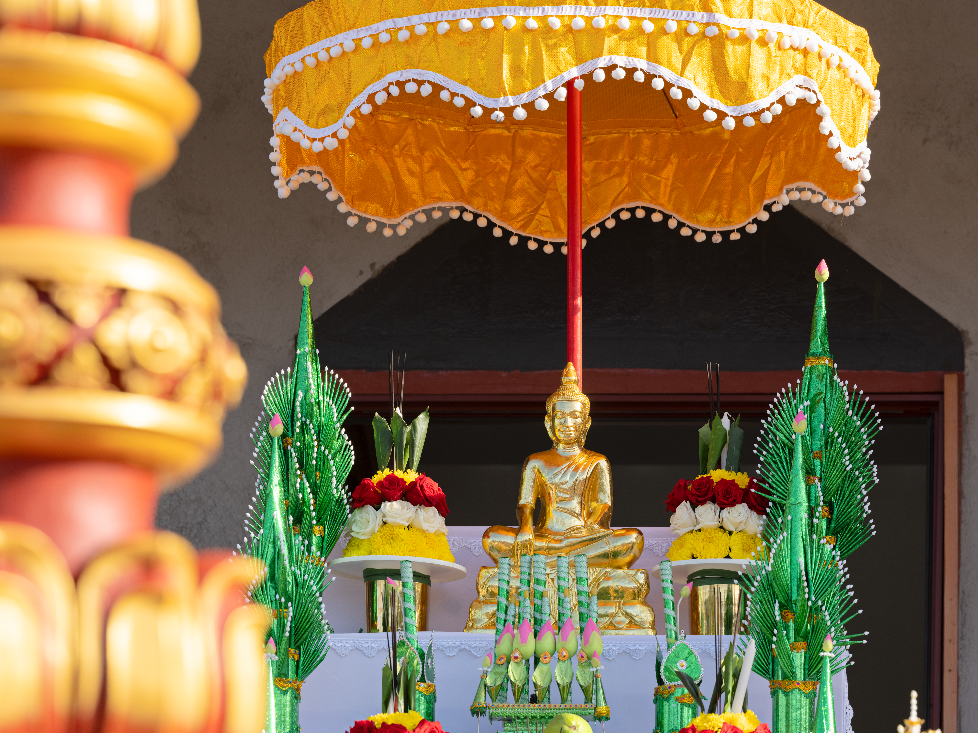 Andrew-Mann-Architecture-California-Wat-Khmer-Kampuchea-Krom-Temple-Part-V-Buddha-Umbrella