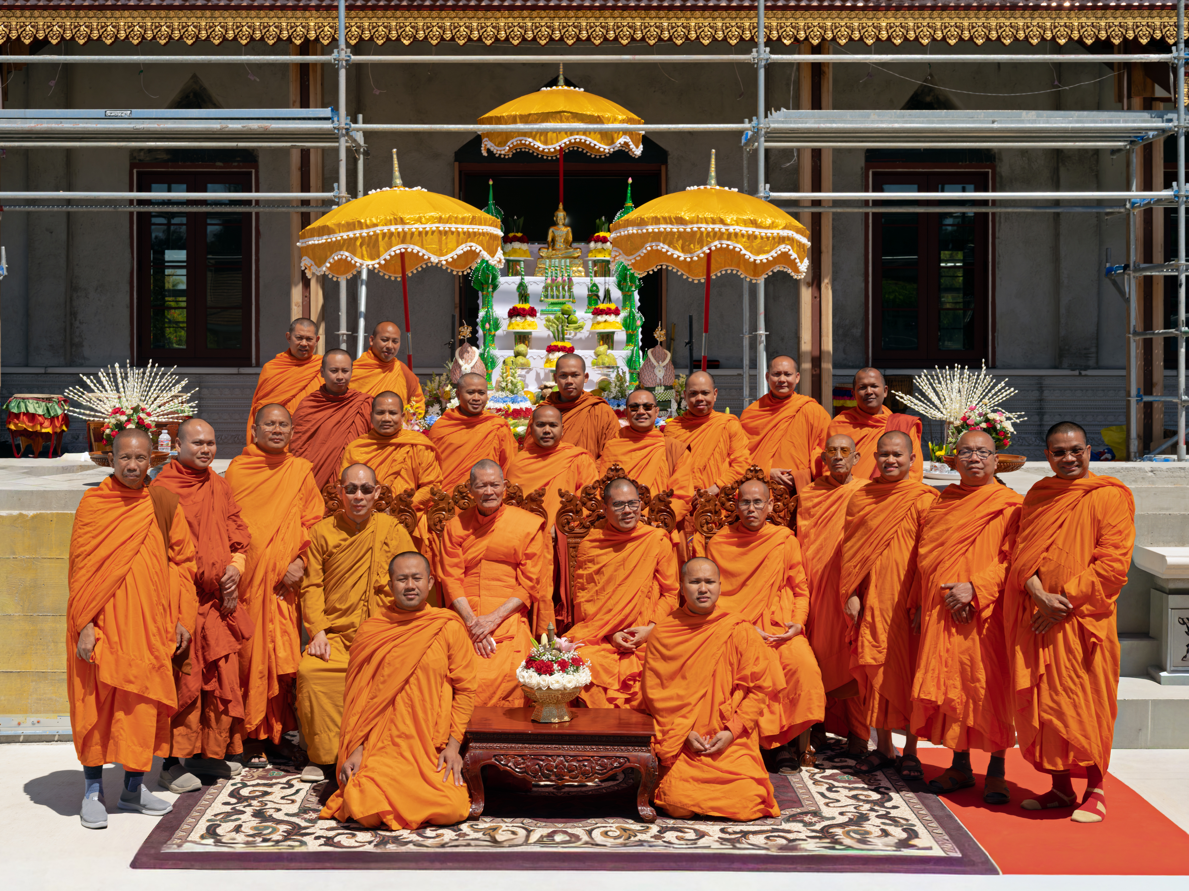 Andrew-Mann-Architecture-California-Wat-Khmer-Kampuchea-Krom-Temple-Part-V-Monks-Group