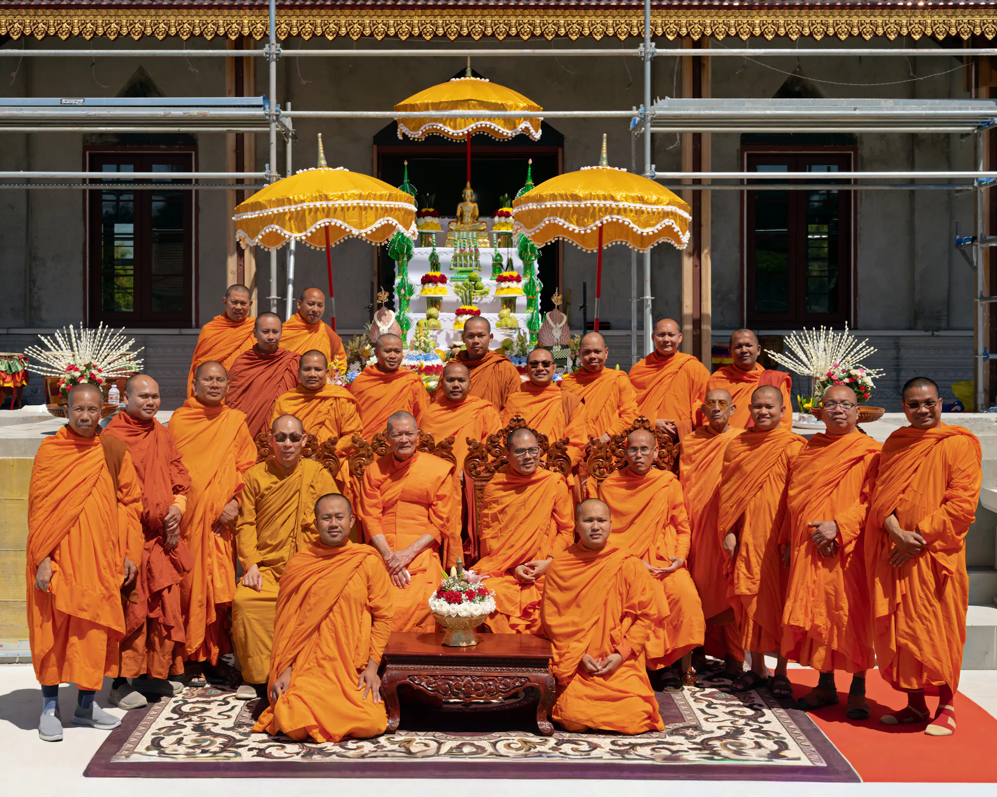 Andrew-Mann-Architecture-California-Wat-Khmer-Kampuchea-Krom-Temple-Part-V-Monks-Group