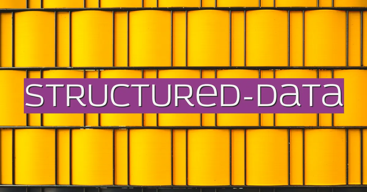 structured-data structured-data