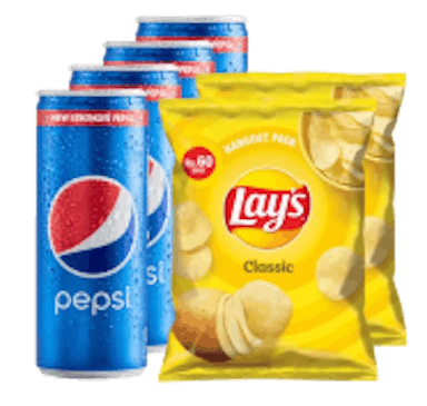 pepsi and lay's potato chips