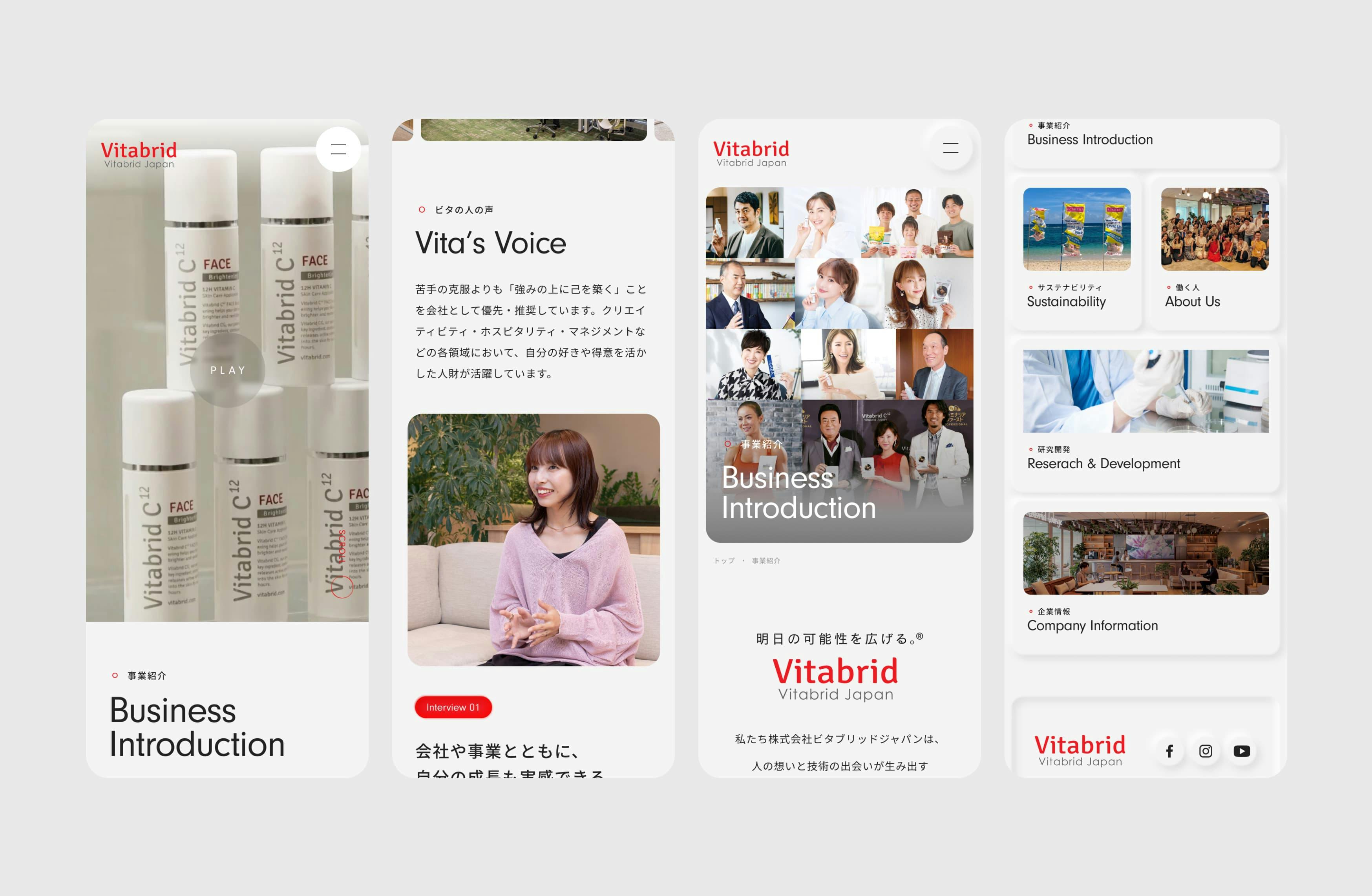 UI Design Preview of Vitabrid