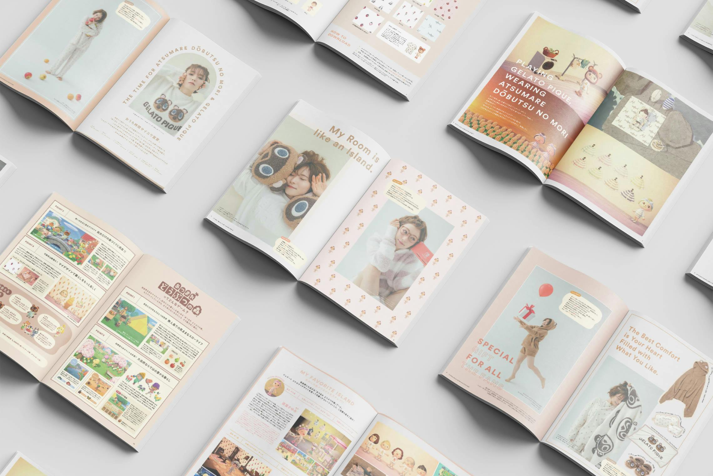 ATSUMARE DOBUTUNOMORI meets GELATO PIQUE SPECIAL BOOKのエディトリアルデザイン / Introduction Editorial Design for MT ATSUMARE DOBUTUNOMORI meets GELATO PIQUE SPECIAL BOOK