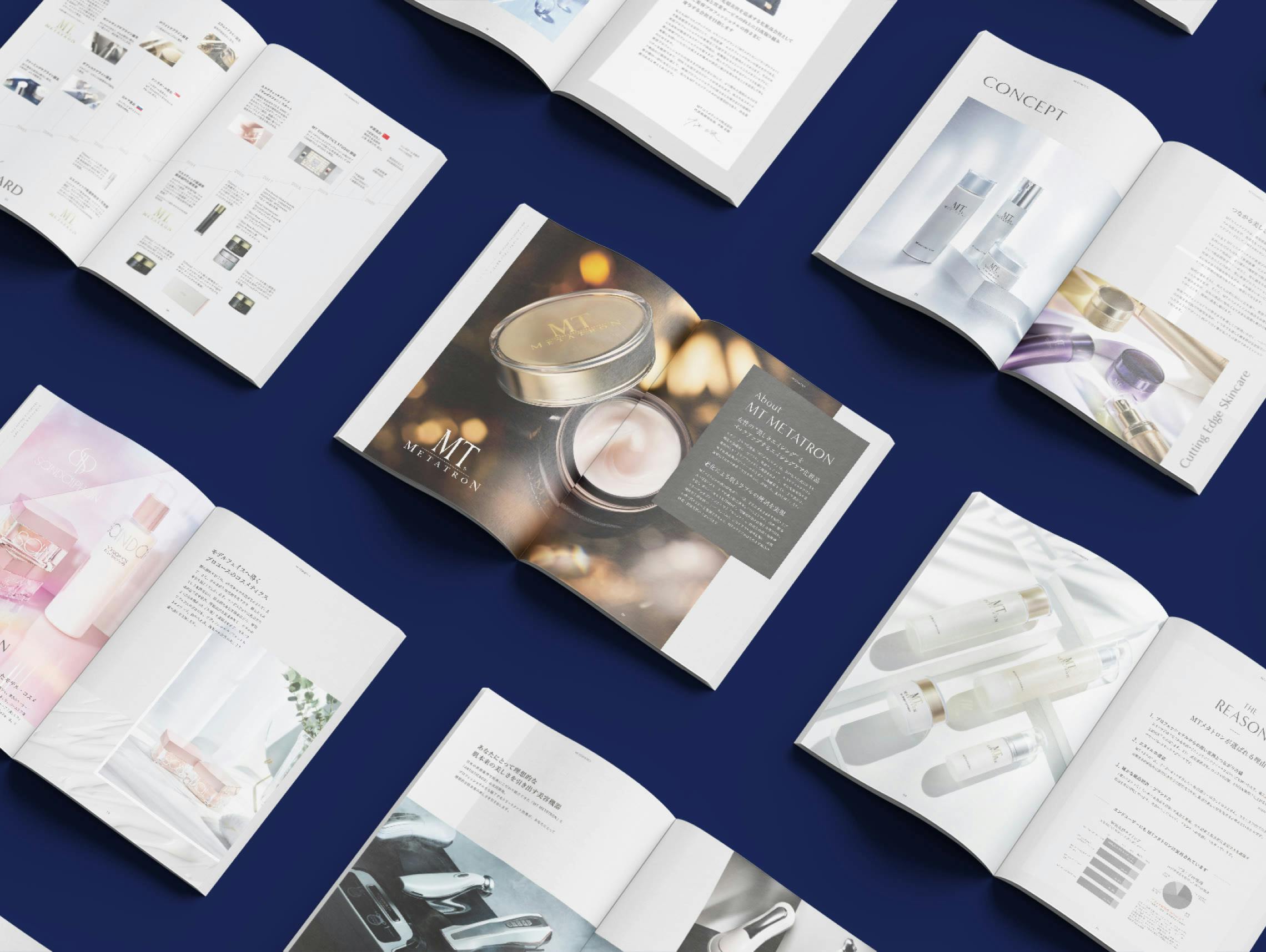 MT Cosmeticsのエディトリアルデザイン / Introduction Booklet Design for MT Cosmetics