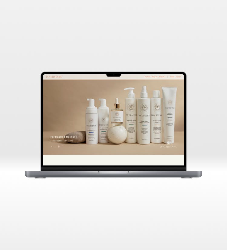 INNERSENSE ORGANIC BEAUTYのメインビジュアル / Main Visual for INNERSENSE ORGANIC BEAUTY