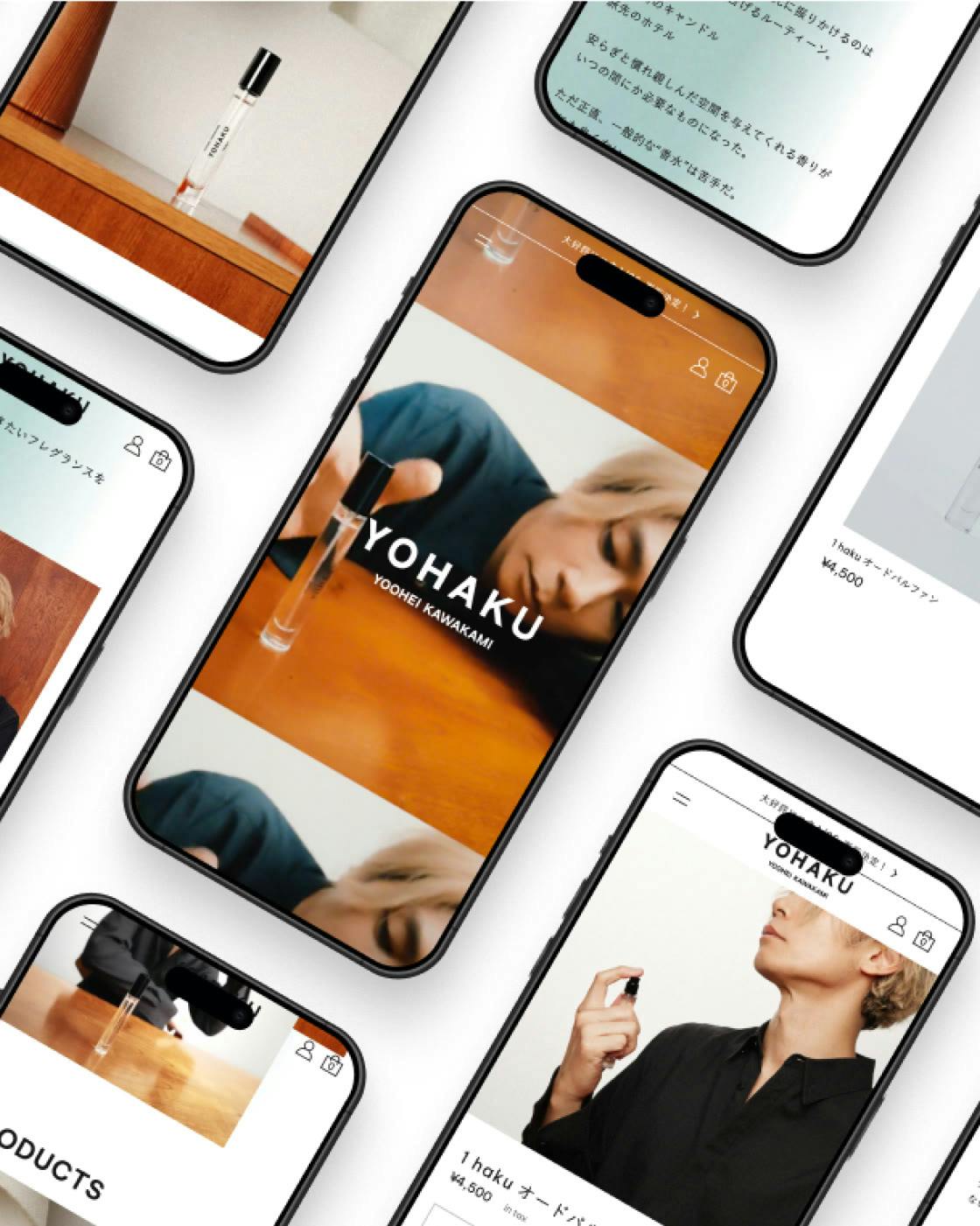 YOHAKUのUIデザインプレビュー / UI Design Preview of YOHAKU