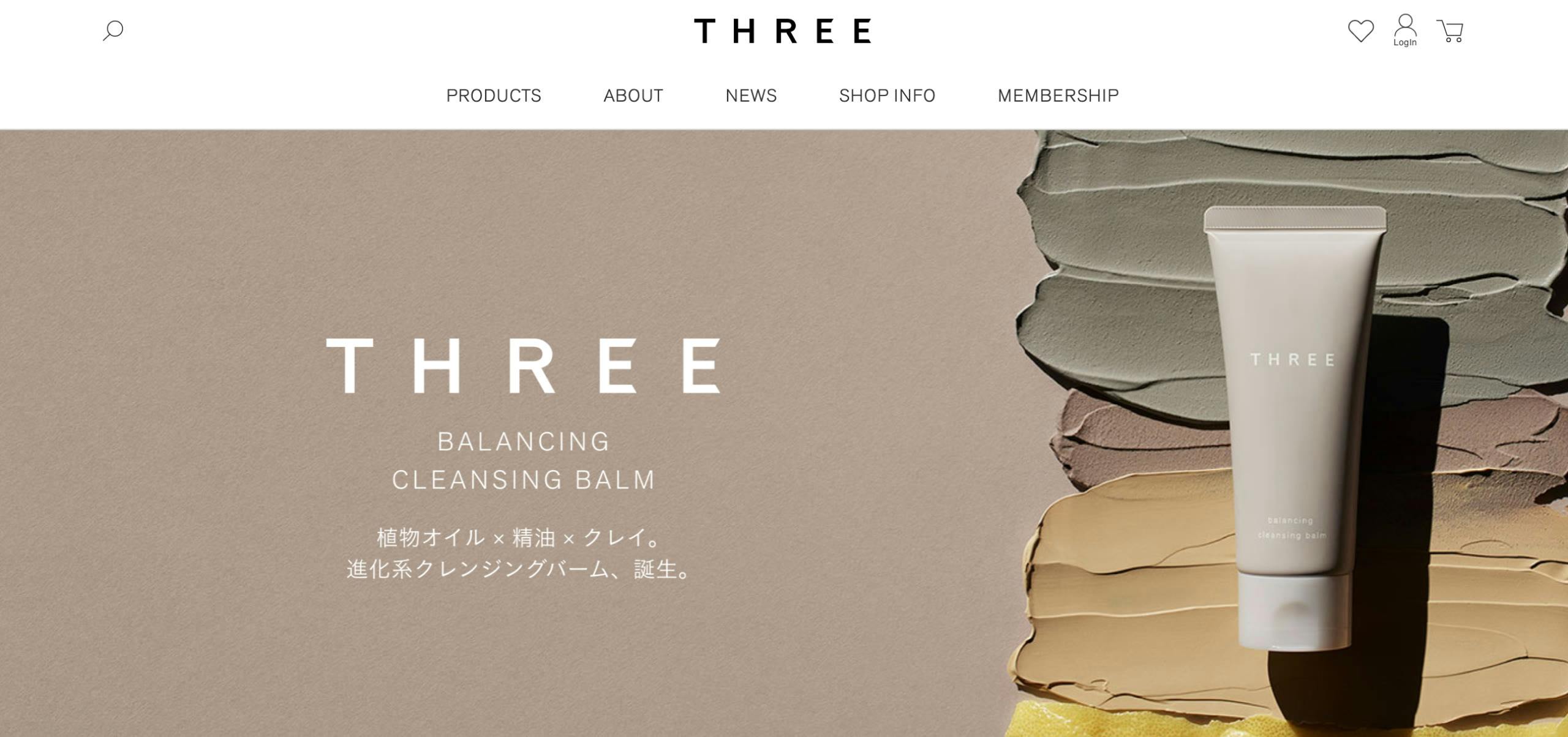 THREEのメインビジュアル / Main Visual for THREE