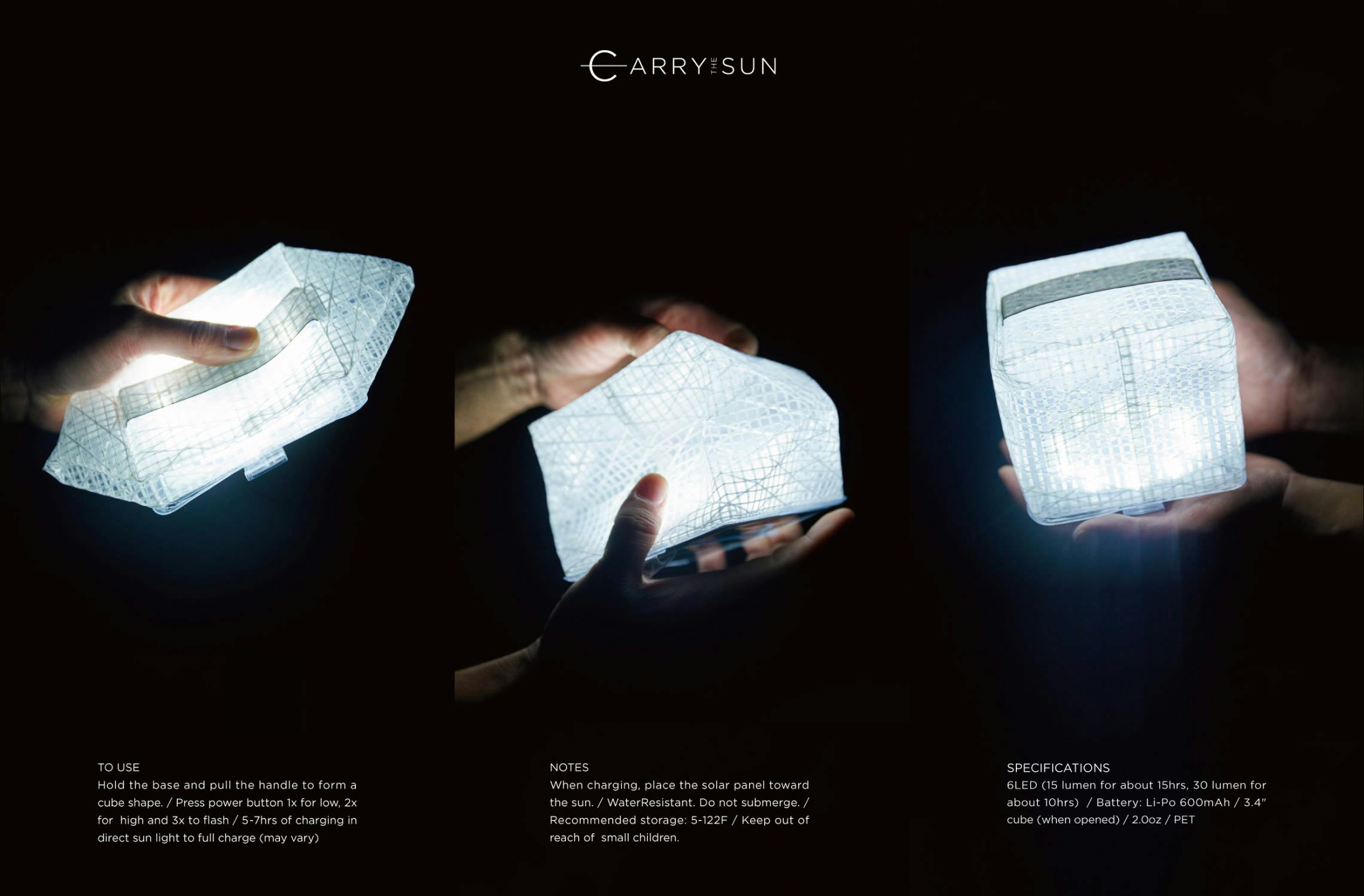 CARRY THE SUNのプロダクト紹介画像 / Product Introduction of CARRY THE SUN